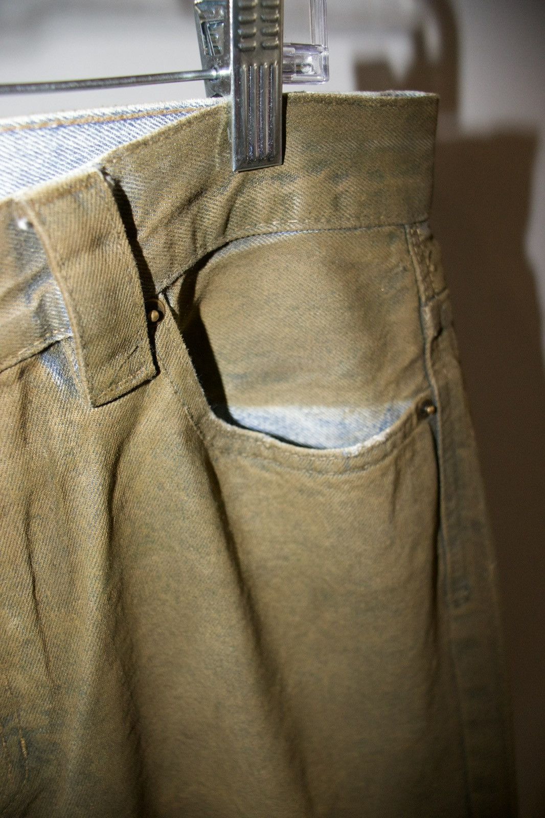 Japanese Brand KRIPT WAXED BAGGY JEANS Size US 30 / EU 46 - 5 Thumbnail