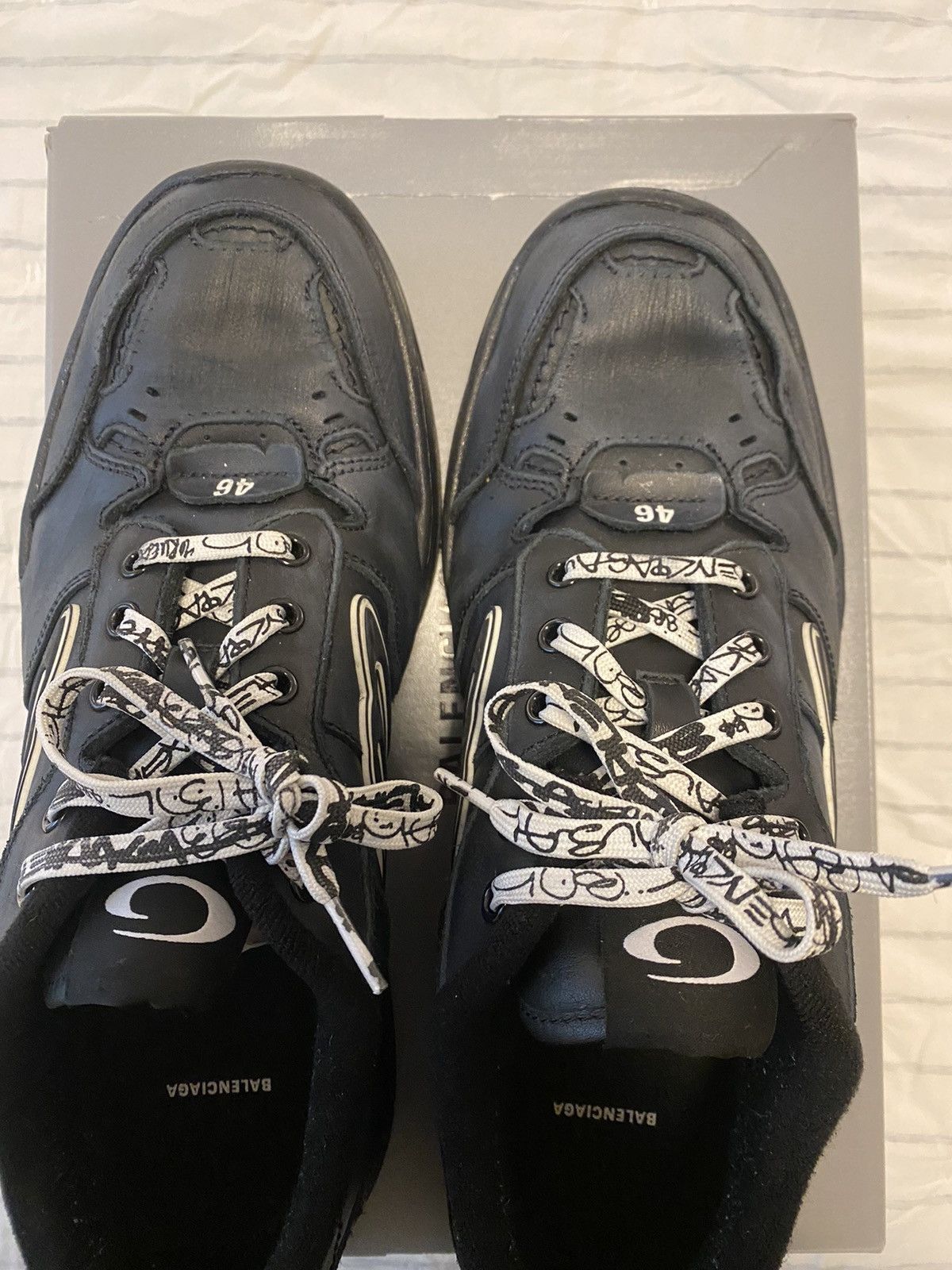 Balenciaga Balenciaga Hamptons Sneaker Black Sz46 Size US 13 / EU 46 - 10 Thumbnail