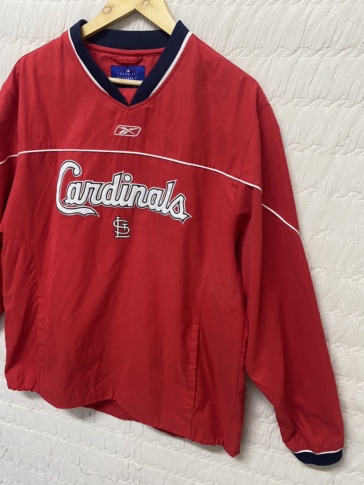 MLB × Reebok (M) ST LOUIS CARDINALS POLYESTER JERSEY LONG SLEEVE Size US M / EU 48-50 / 2 - 4 Thumbnail