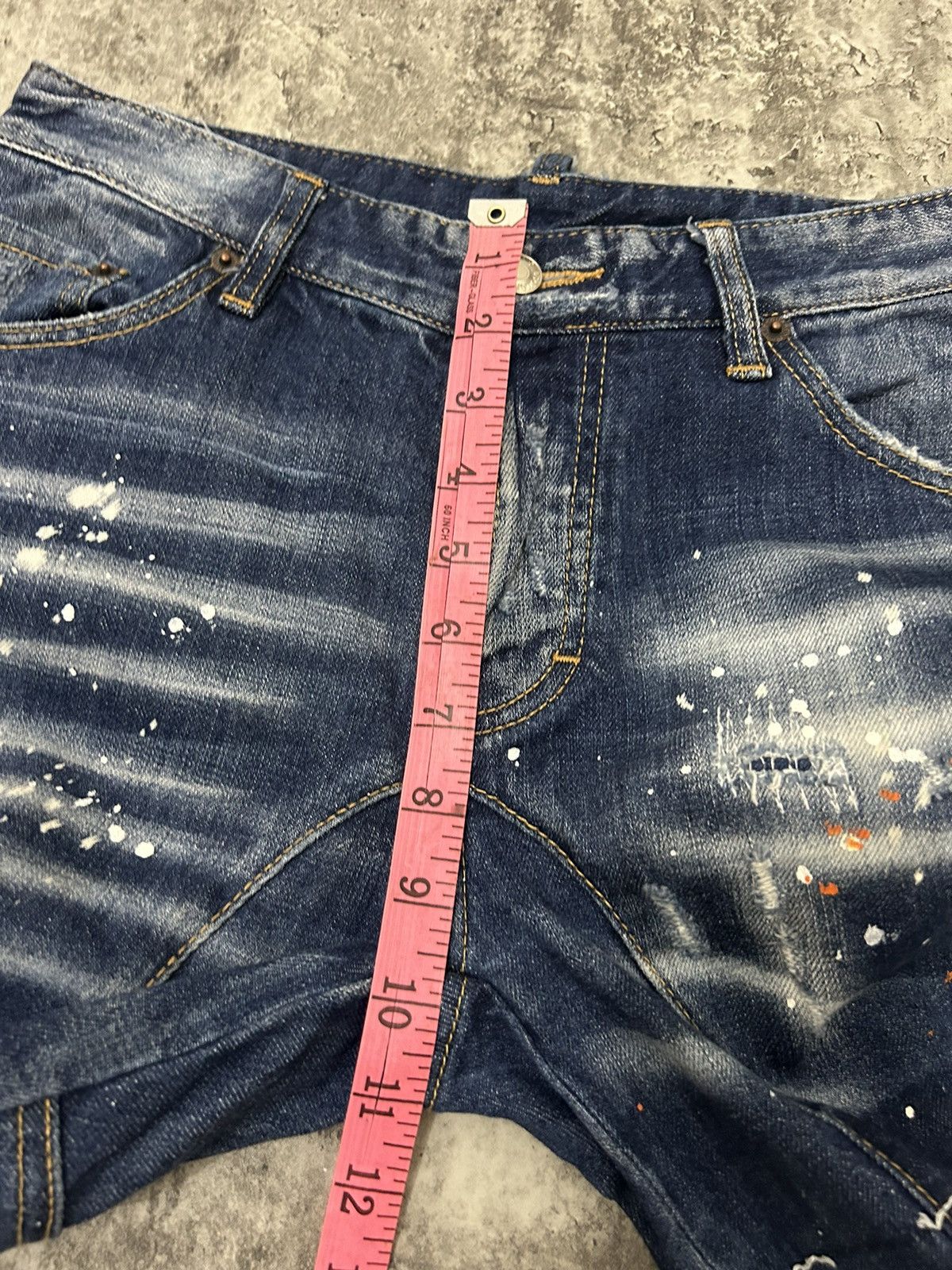 Designer × Dsquared2 Ds Quared 2 Paint Acid Wash Distressed Jeans Size US 29 - 20 Thumbnail
