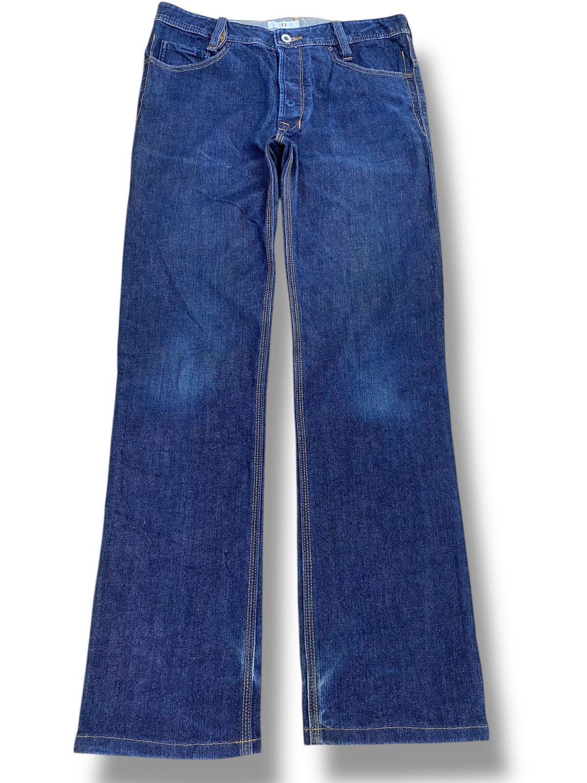 Japanese Brand Japanese Brand Denim Dark Blue Wash Style Loose Jean Size US 32 / EU 48 - 1 Thumbnail
