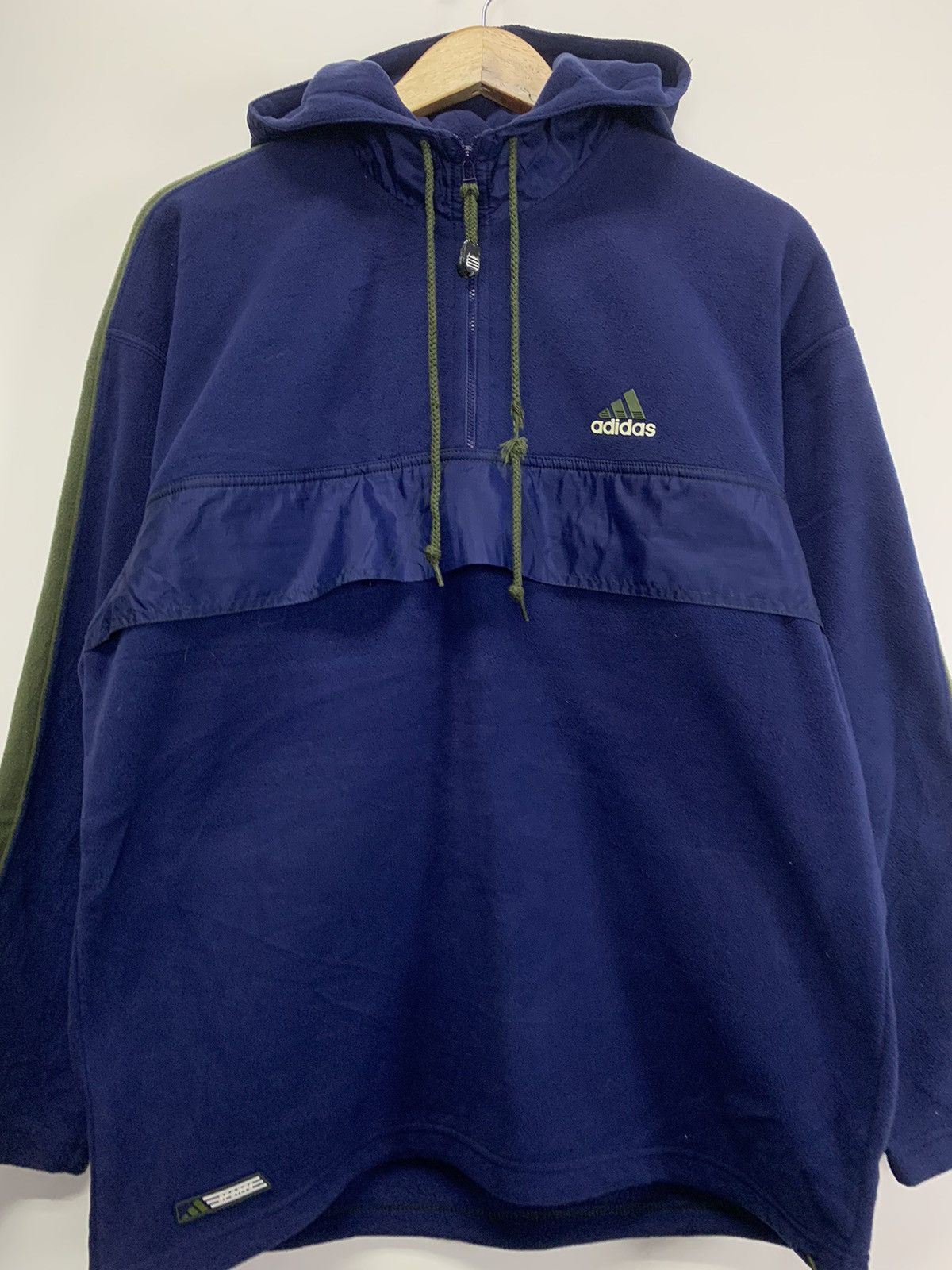 Adidas × Vintage Vintage 90s Adidas hoodie Size US L / EU 52-54 / 3 - 2 Thumbnail