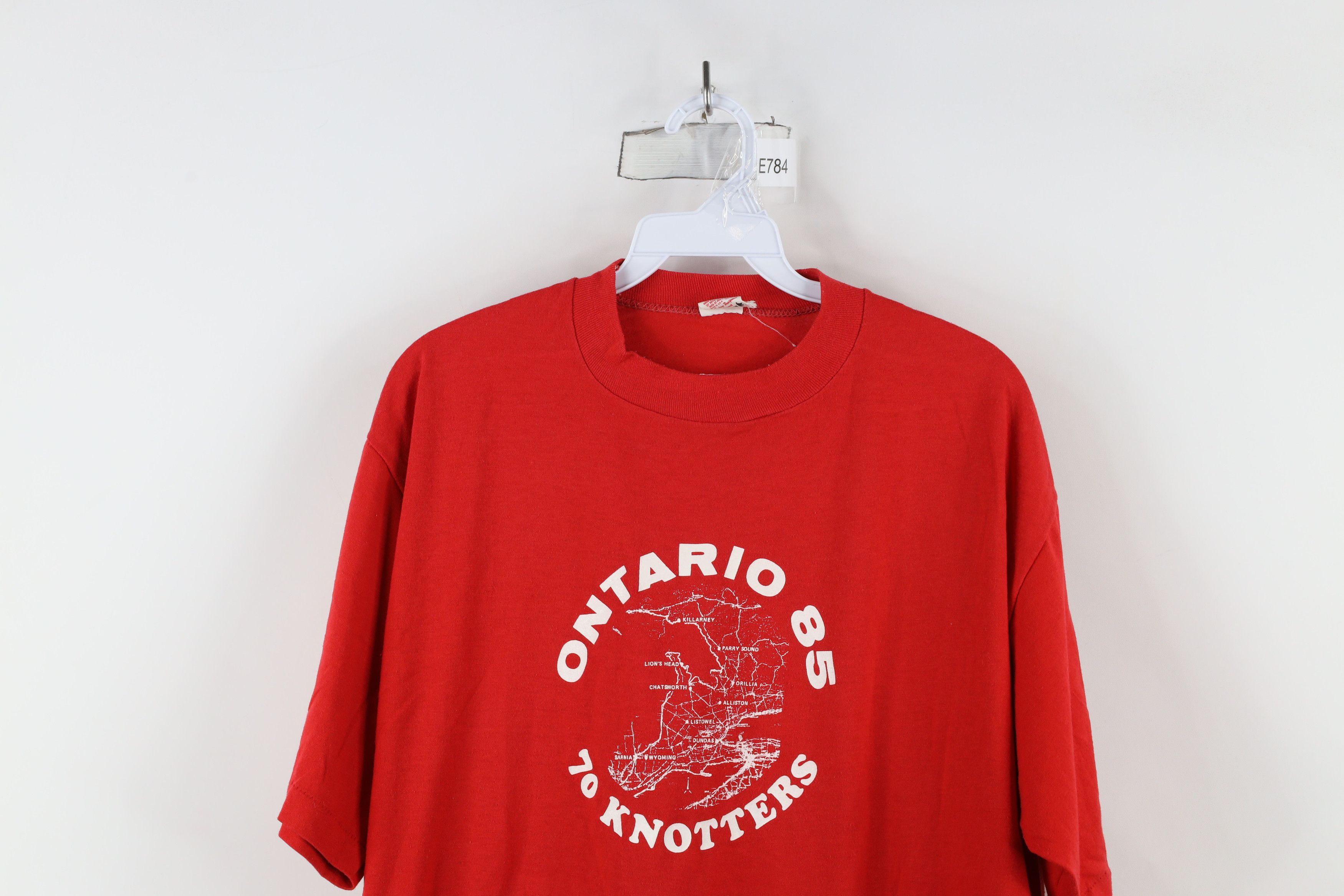 Vintage Vintage 80s 70 Knotters Ontario 1985 Airplane T-Shirt USA Size US XL / EU 56 / 4 - 2 Thumbnail