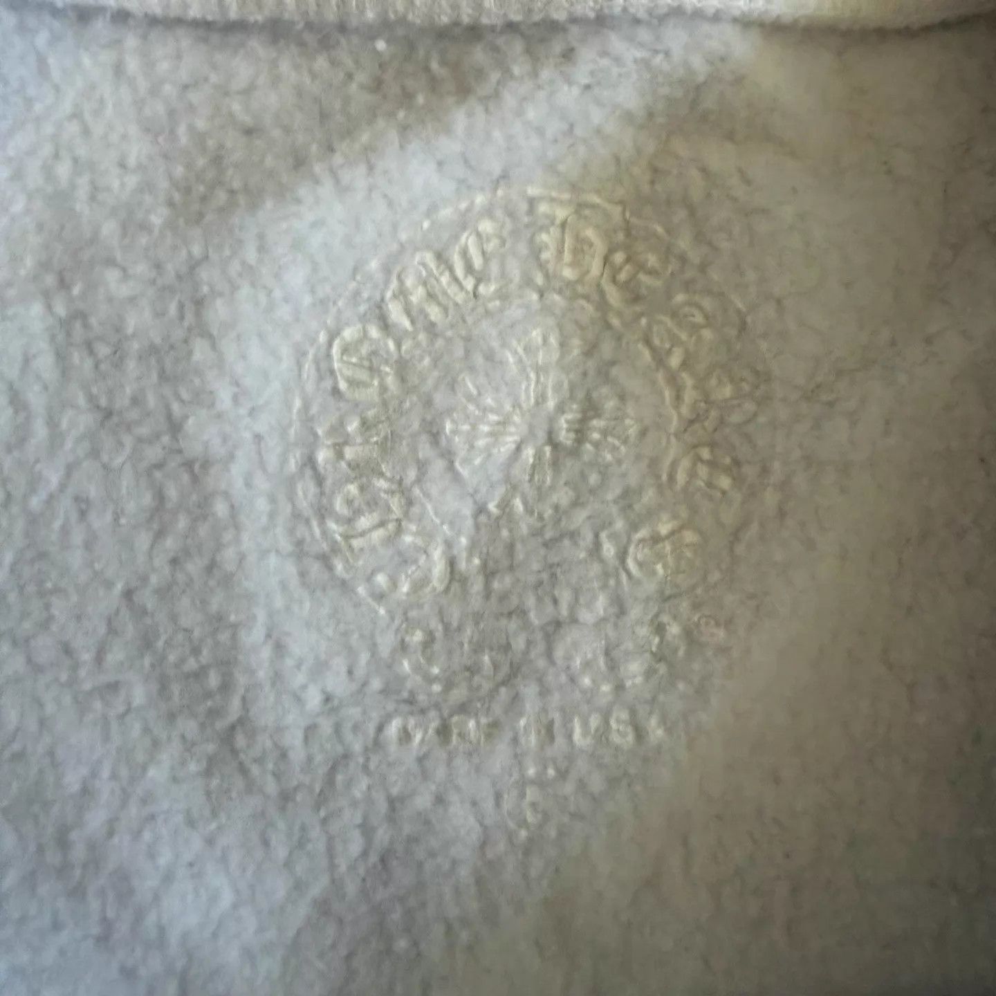 Chrome Hearts CH Floral Arm Horseshoe White Thin Fleece L/S Sweatshirt Size US L / EU 52-54 / 3 - 3 Thumbnail