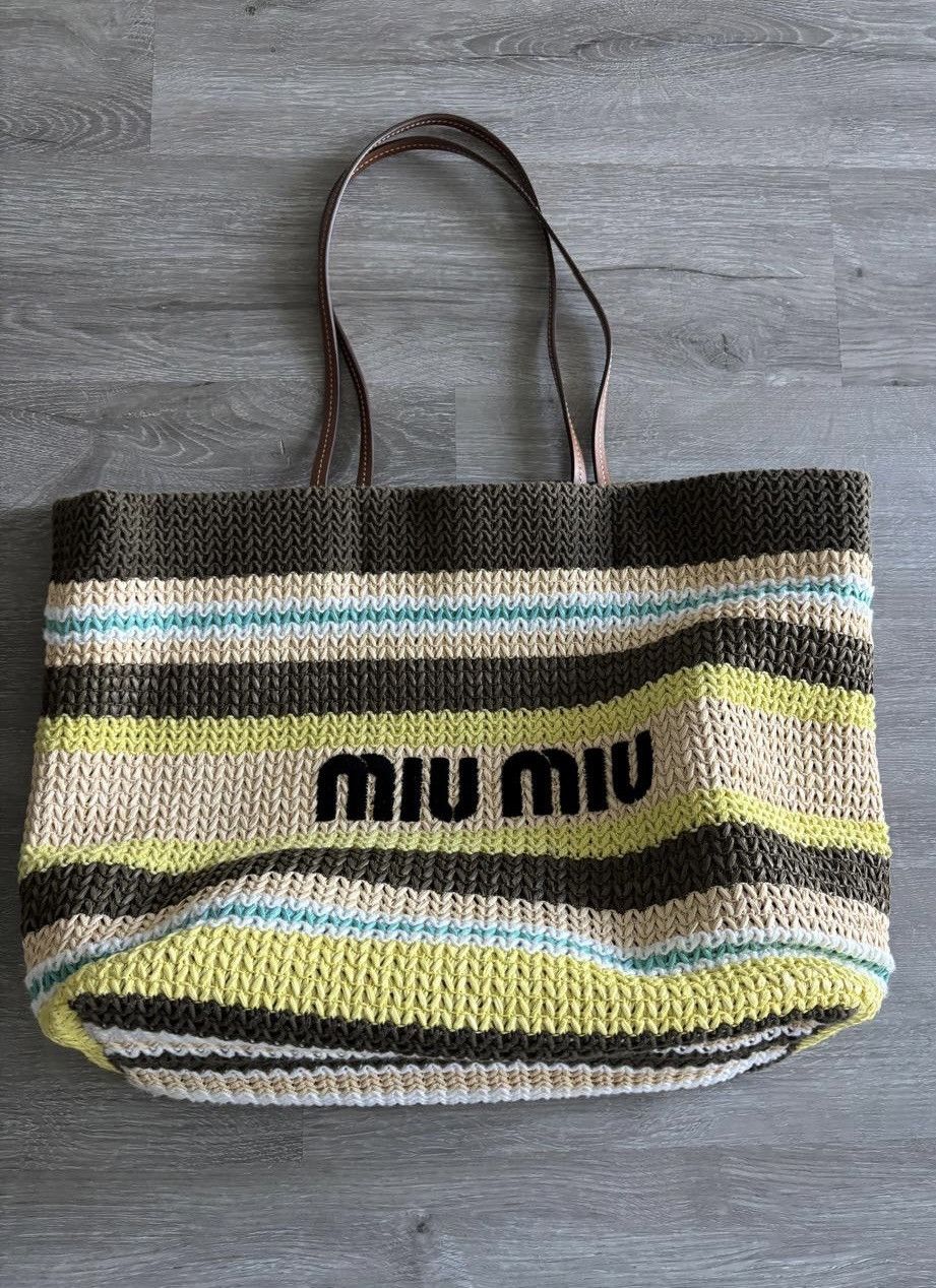 Miu Miu Crochet Tote Bag