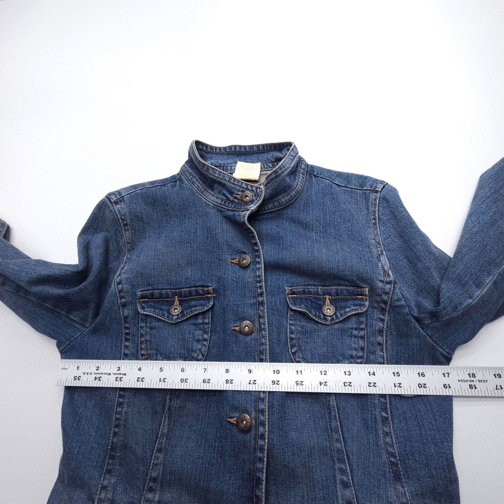 Lee VINTAGE Lee Denim Jacket Womens Small Blue Trucker Crop Western 2000s Size S / US 4 / IT 40 - 6 Thumbnail