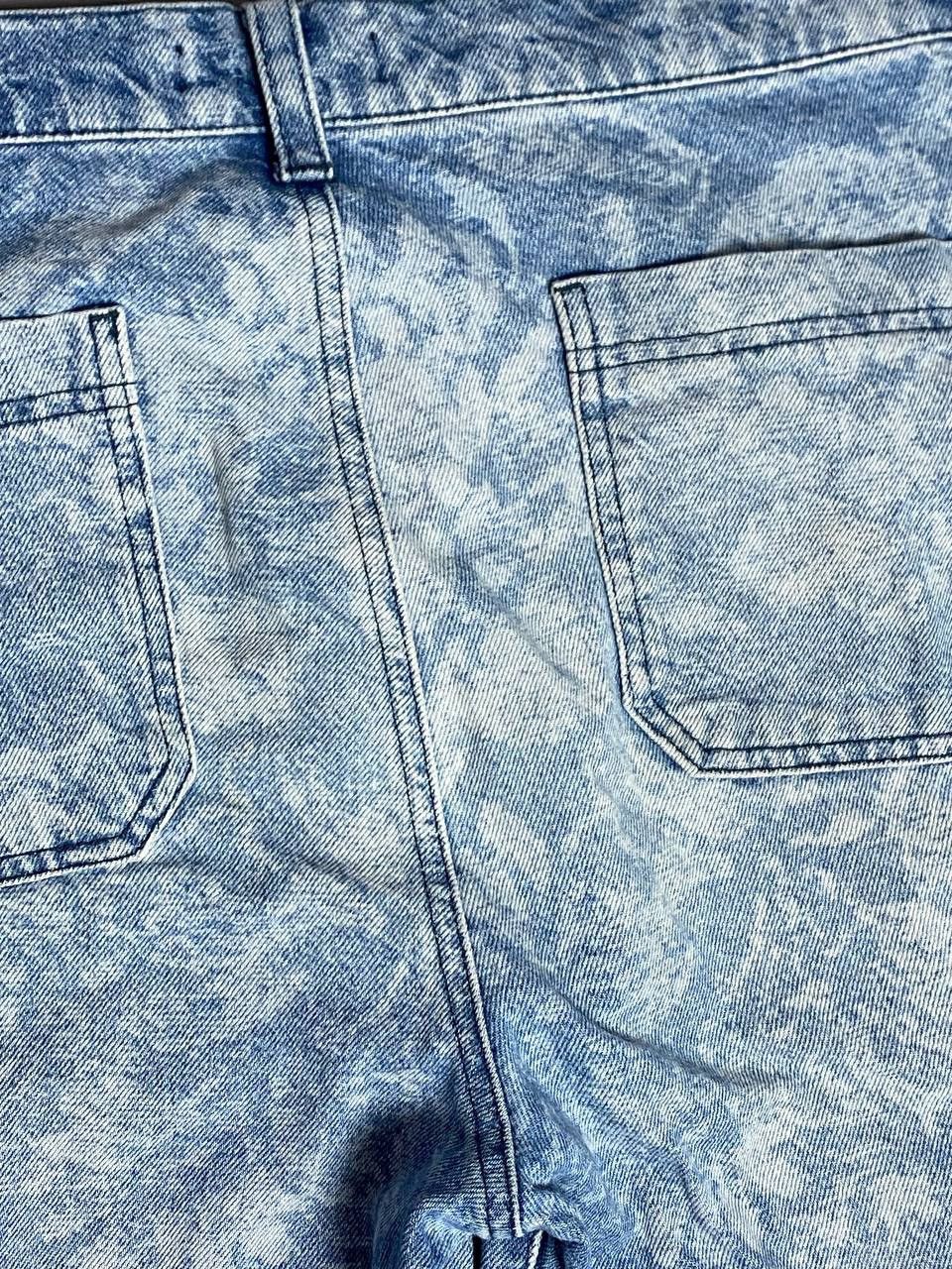Jaded London Jaded London Mens Floral Jeans W34 Skate Fit Blue Wide Leg Size 34" / US 12 / IT 48 - 8 Thumbnail