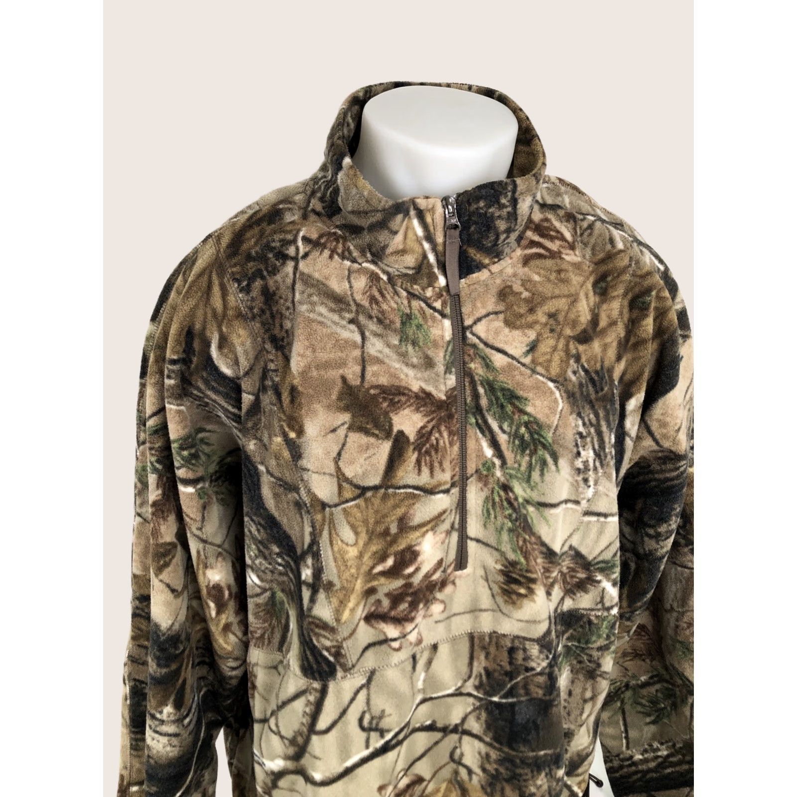 Vintage Cabela's Heavy Duty Pullover Camouflage Hunting 2XL Fleece Jacket Men XL? (Correction: 2XL) Size US XXL / EU 58 / 5 - 1 Thumbnail