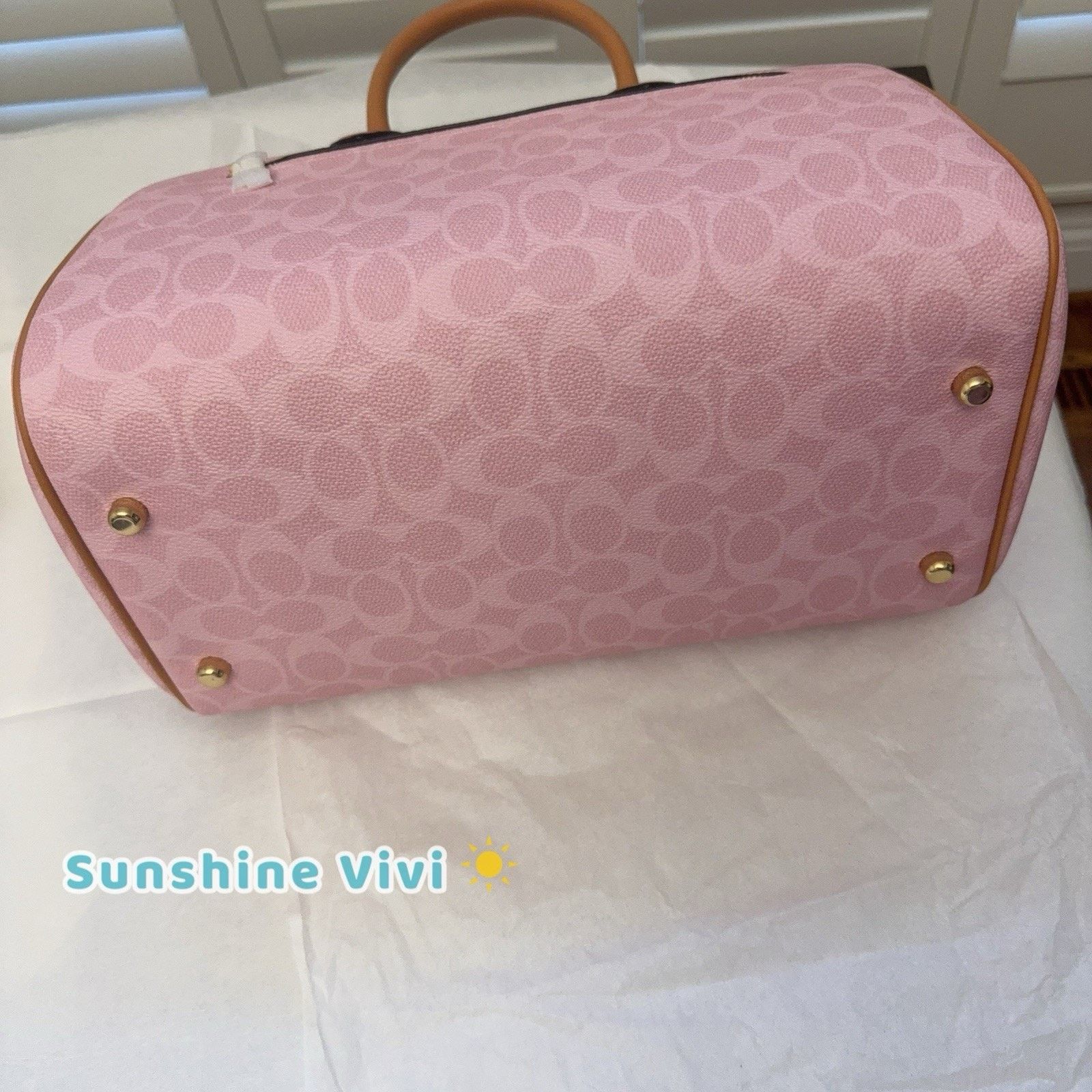 Coach NWT Coach CEA19 Large Rowan Satchel Bag Charms Powder pink Size ONE SIZE - 7 Thumbnail