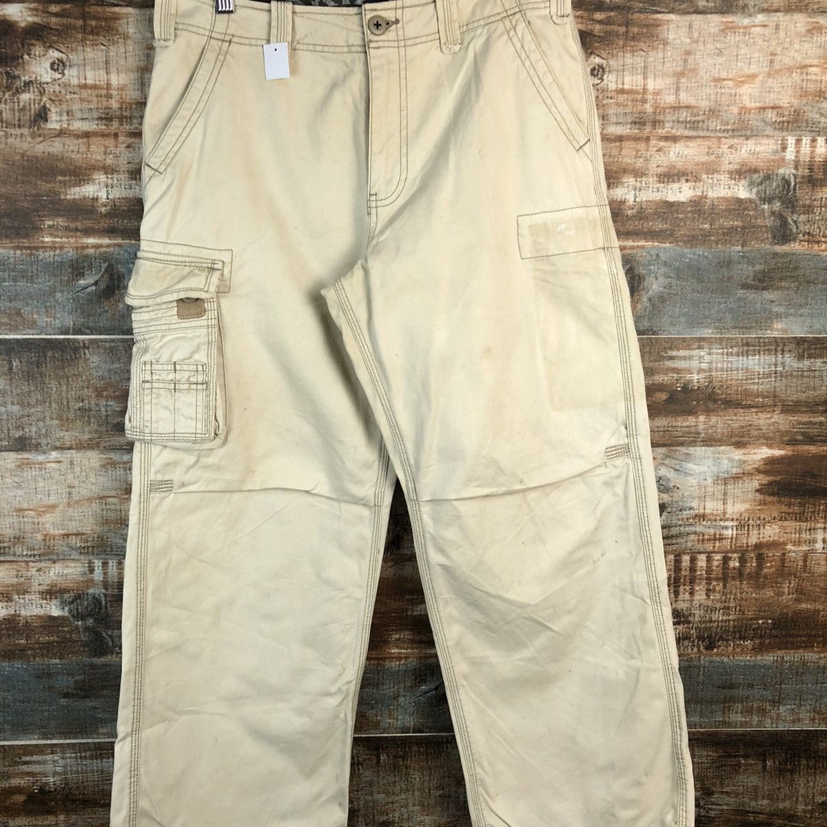 Arizona Jean Co. DL AriZona Jeanco. White Cargo Multipocket Pants #C641 Size US 31 - 5 Thumbnail