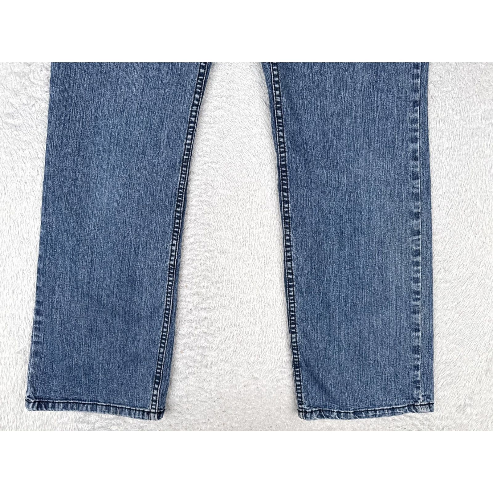 Croft & Barrow Croft & Barrow Jeans Womens 29x28 Blue Denim Straight Leg Mid Rise Natural Fit Size 29" - 2 Thumbnail