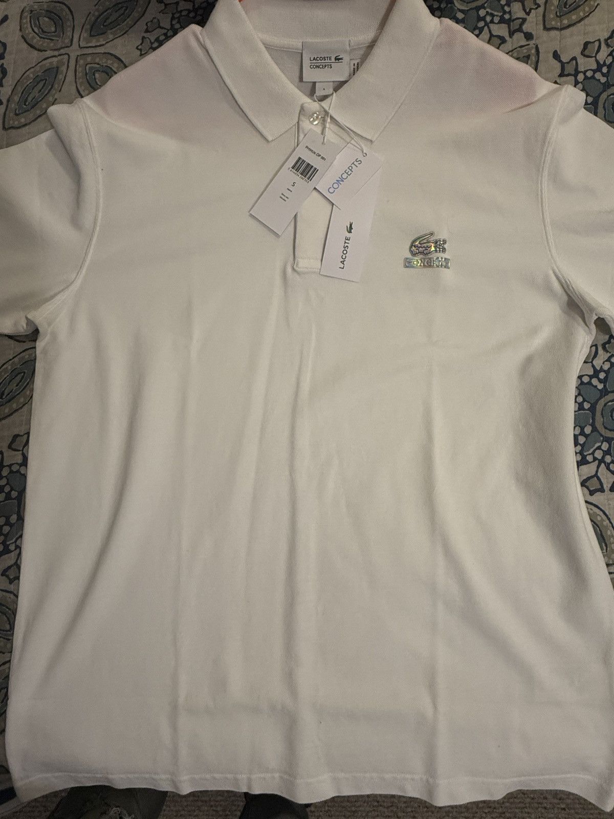 Lacoste Lacoste x Concepts white polo shirt, Size S Size US S / EU 44-46 / 1 - 1 Thumbnail
