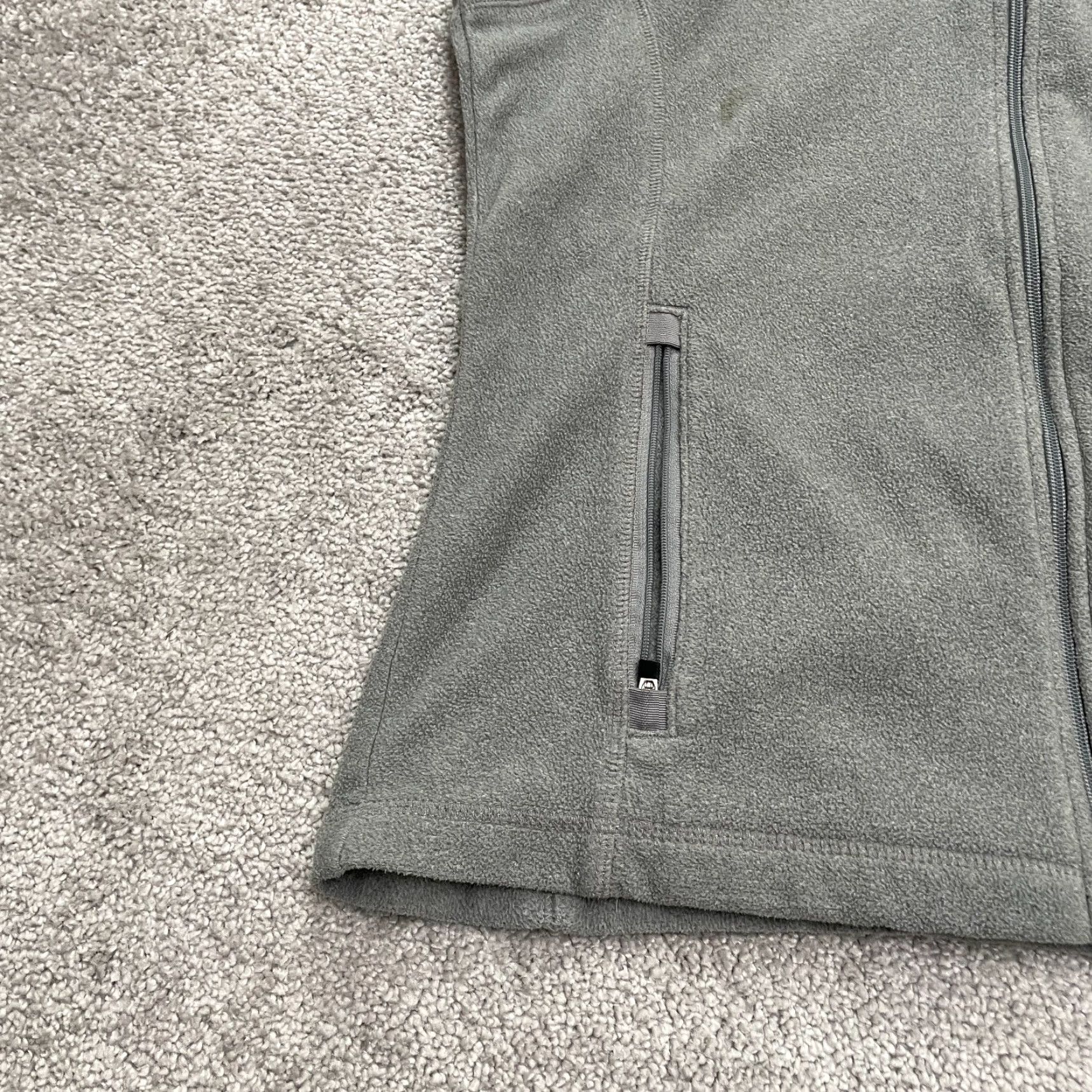 Lands' End Lands' End Vest Womens Small Gray Full Zip Fleece Pockets Outdoor Size S / US 4 / IT 40 - 3 Thumbnail