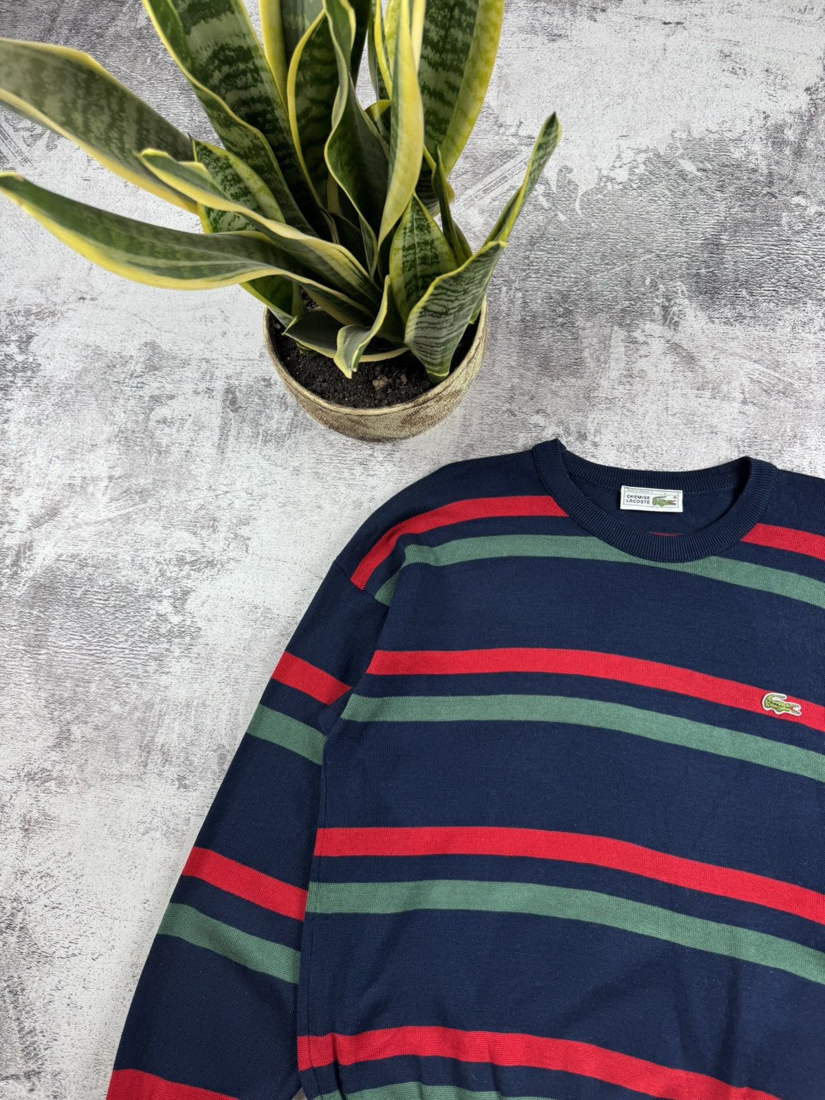 Lacoste Chemise Lacoste France Striped Y2K Sweater 4 Size Pullover Size US M / EU 48-50 / 2 - 6 Thumbnail