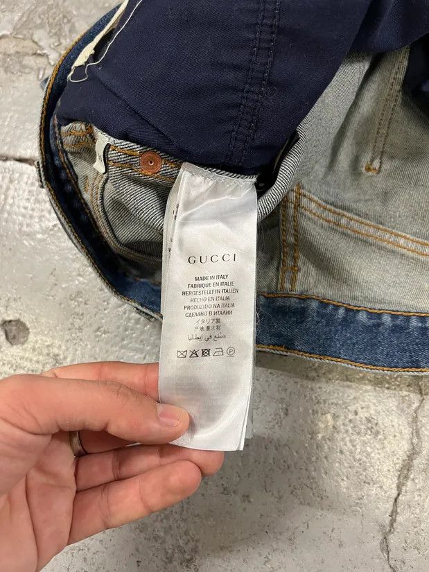 Designer × Gucci × Vintage Gucci MBL Yankees Blue Slim Denim Jeans Size US 39 - 11 Thumbnail