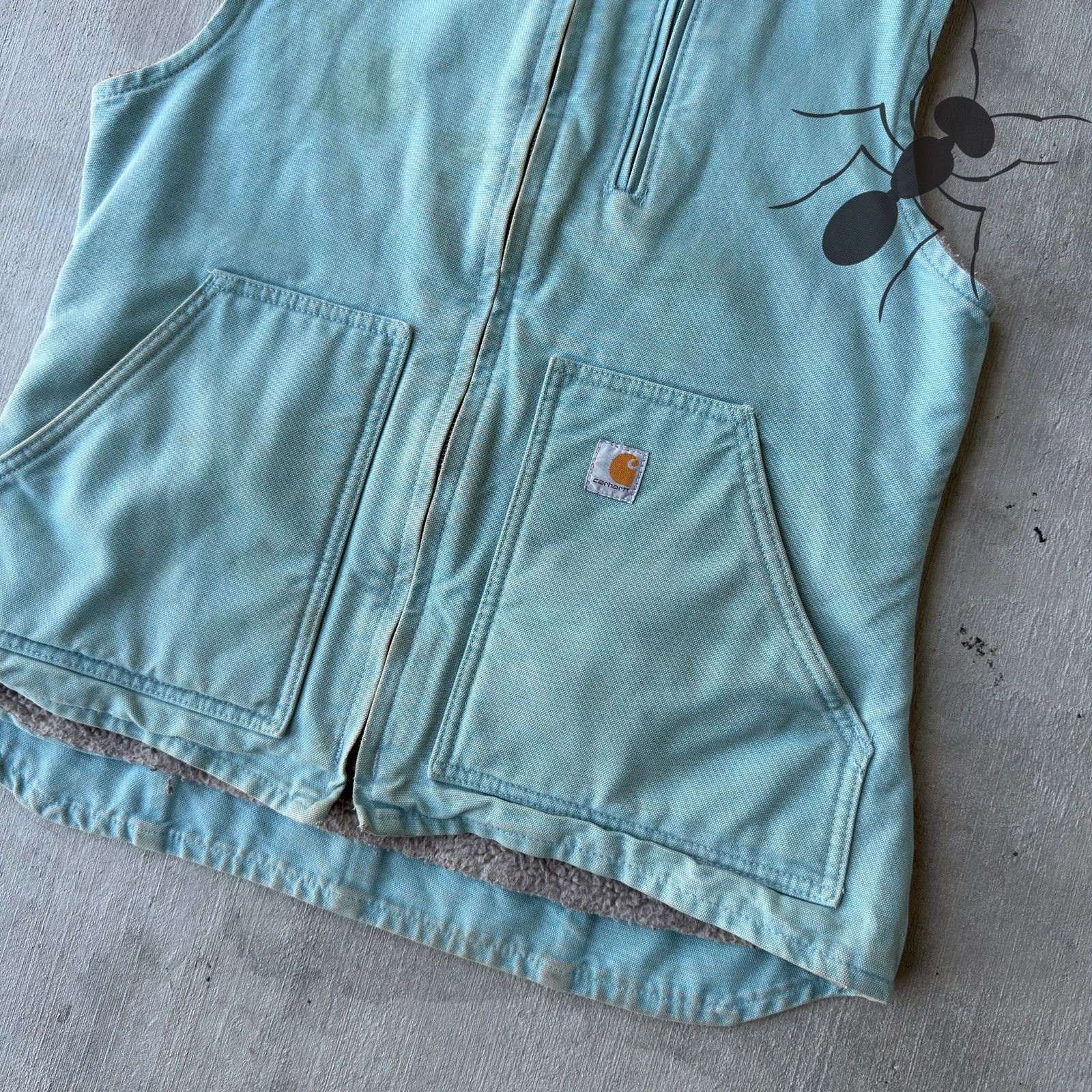 Carhartt × Vintage Carhartt WOMENS WV001 light blue work wear vest Size US S / EU 44-46 / 1 - 2 Thumbnail
