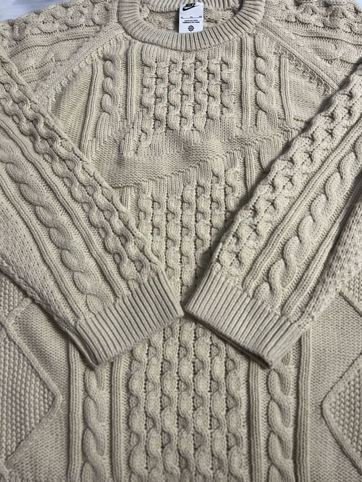 Nike Very Rare Knitted Sweater Nike Big Swoosh Centr Logo Size US XL / EU 56 / 4 - 4 Thumbnail