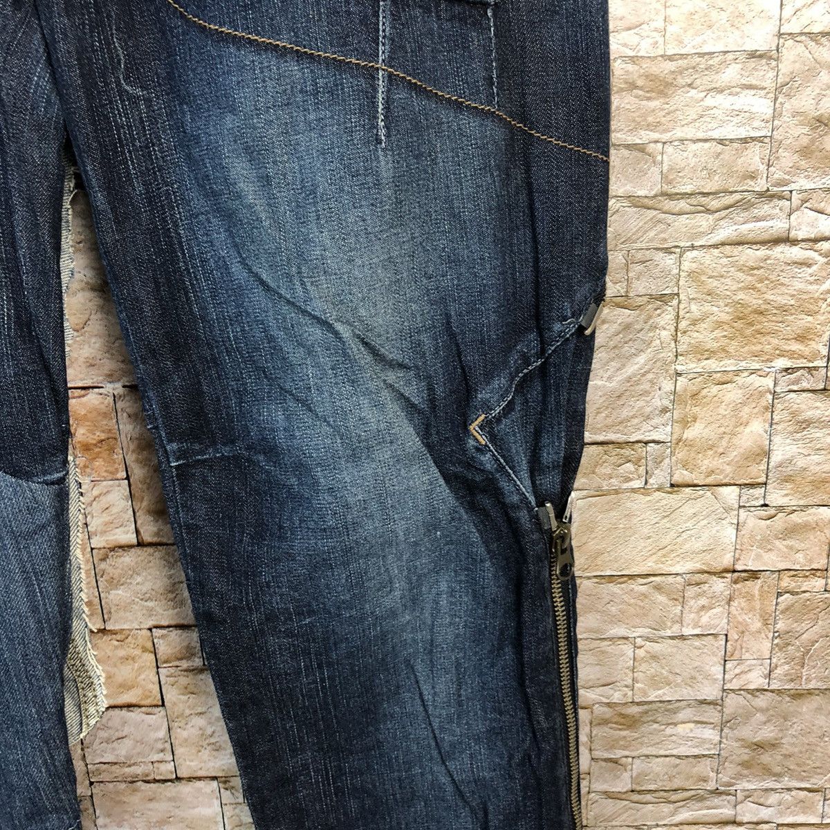 Marithe + Francois Girbaud Marithe Francois Girbaund Blue Custom Denim Pants #A572 Size US 30 / EU 46 - 11 Thumbnail