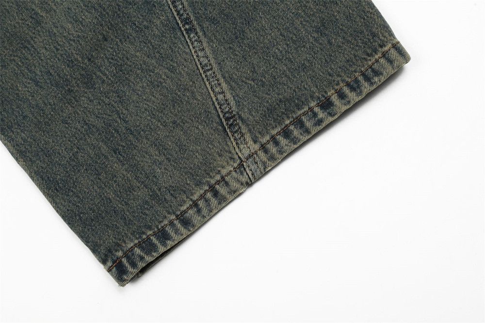 Vintage Men's punk patchwork washed distressed jeans Size US 32 / EU 48 - 6 Thumbnail