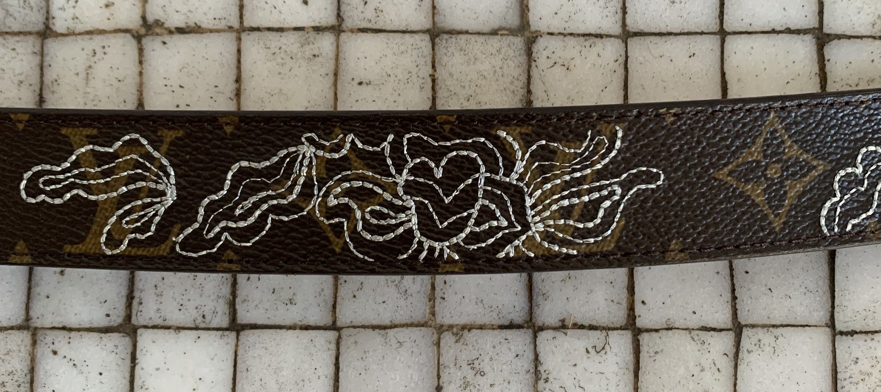 Louis Vuitton S/S 2007 Louis Vuitton Dentelle Monogram Belt + Accessories Size 28 - 3 Thumbnail