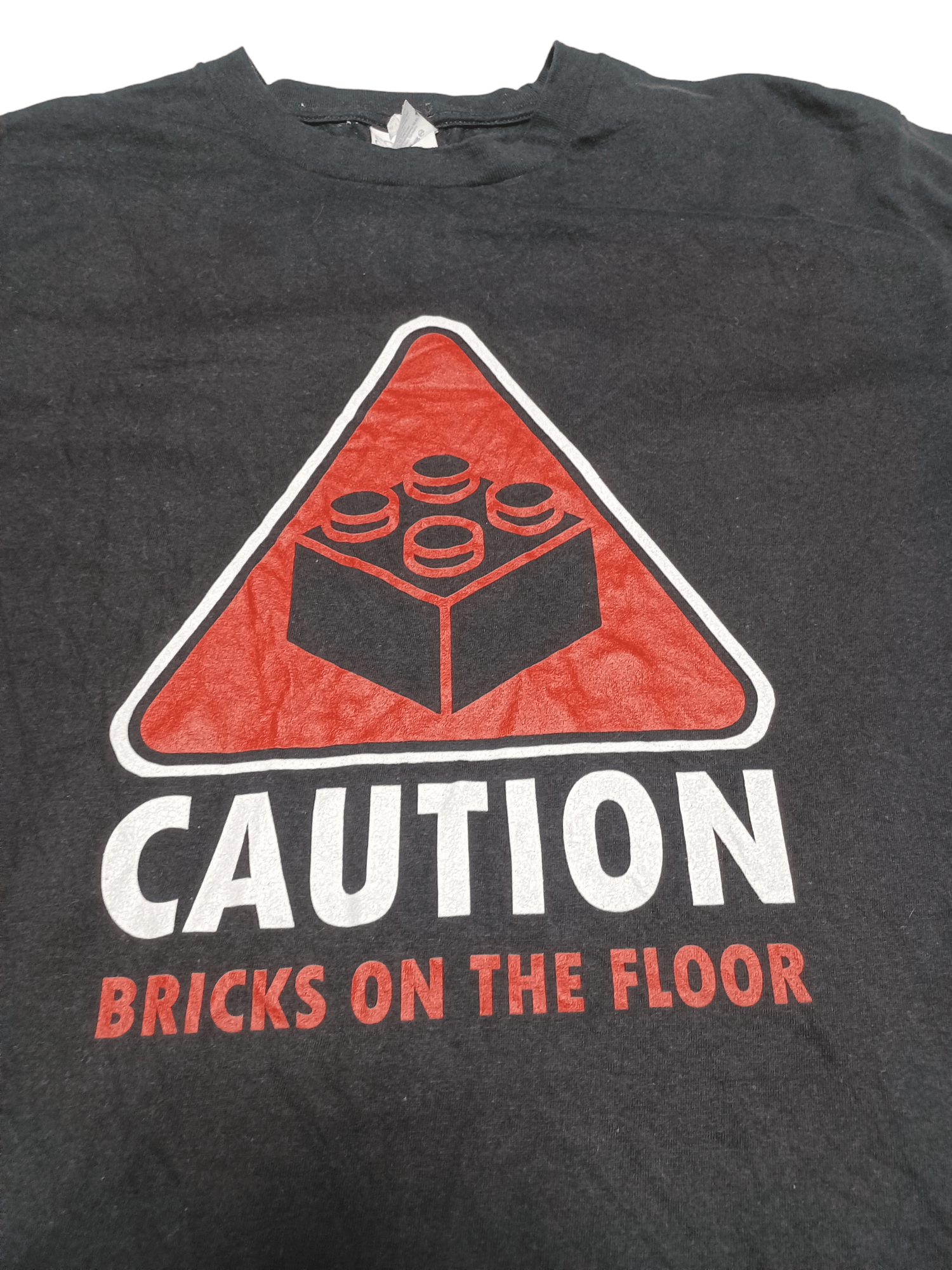 LEGO CAUTION BRICKS ON THE FLOOR VINTAGE LEGO HONDURAS TEE Size US M / EU 48-50 / 2 - 3 Thumbnail