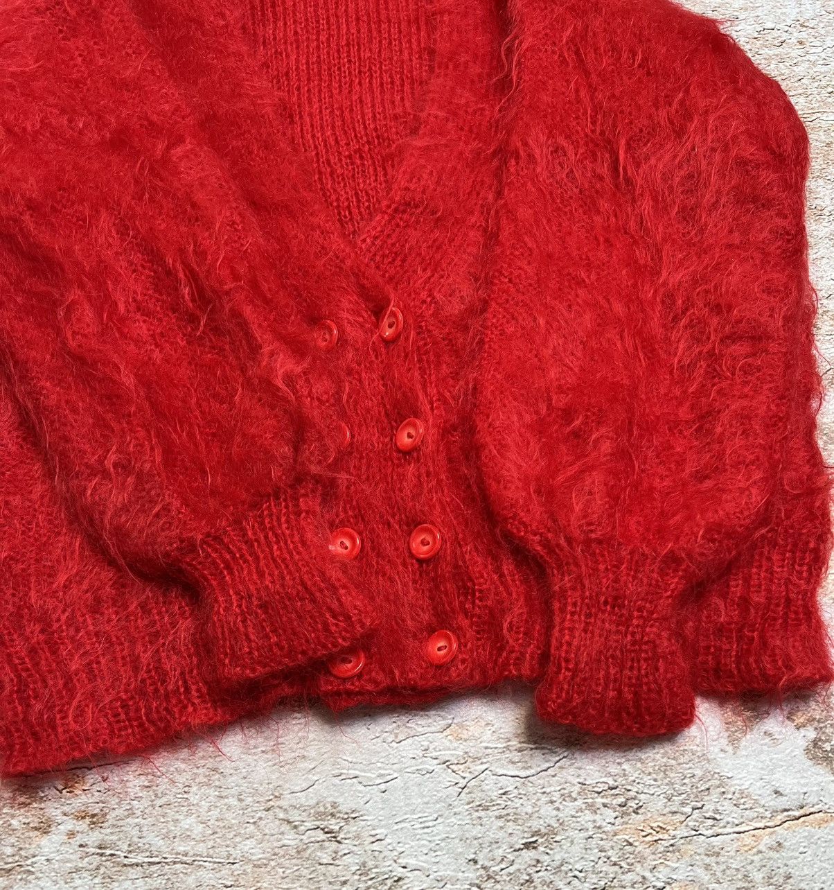 Japanese Brand Vintage Japanese mohair cardigan Size M / US 6-8 / IT 42-44 - 2 Thumbnail