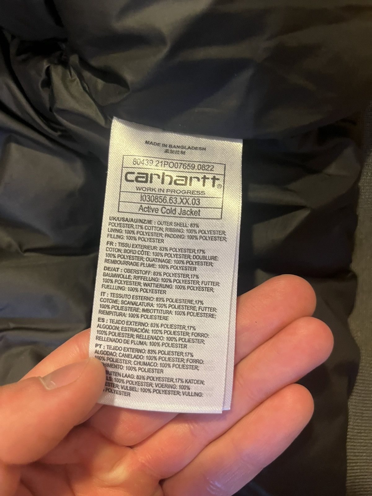 Carhartt Carhartt Cold Active Jacket Size US L / EU 52-54 / 3 - 5 Thumbnail