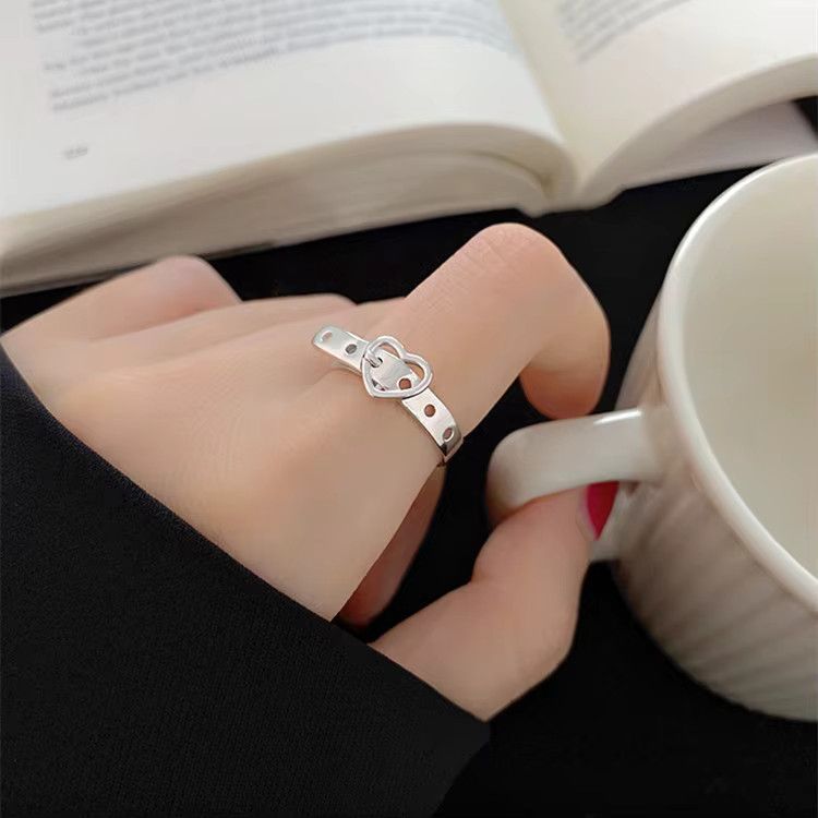 Jewelry Heart Belt Ring Size ONE SIZE - 1 Thumbnail