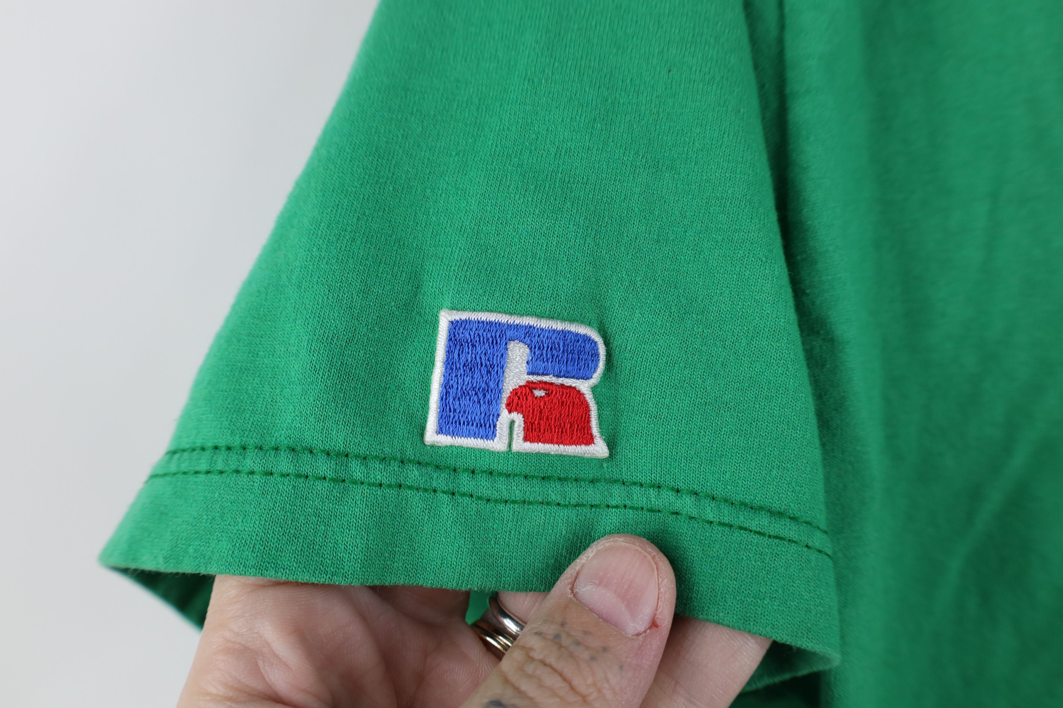 Russell Athletic Vintage 80s 90s Russell Athletic Henley T-Shirt Green USA Size US S / EU 44-46 / 1 - 6 Thumbnail