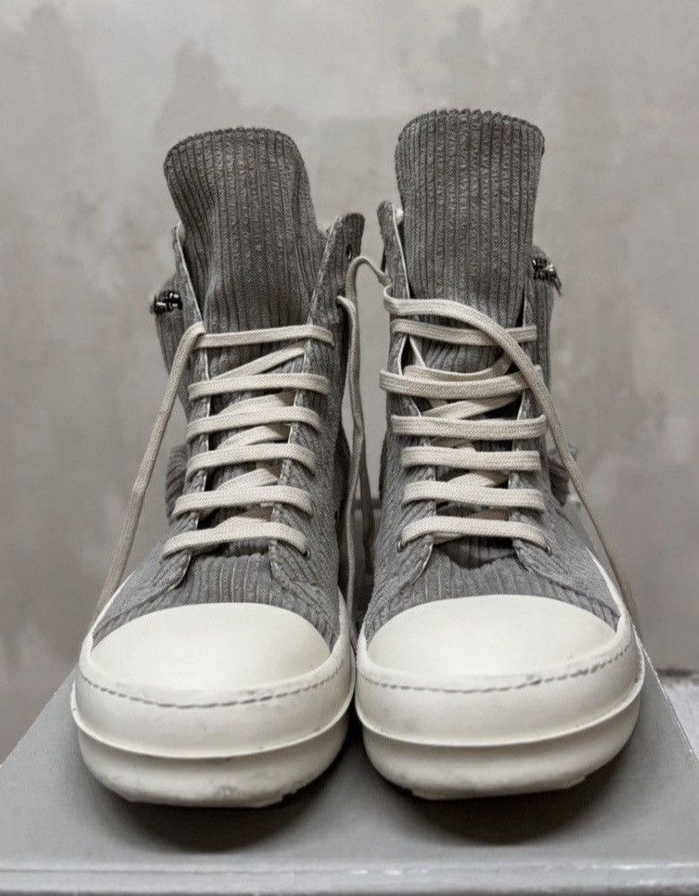 Rick Owens Drkshdw RICK OWENS RAMONES HIGH CARGO POCKET CORDUROY SHOES Size US 10 / EU 43 - 7 Thumbnail