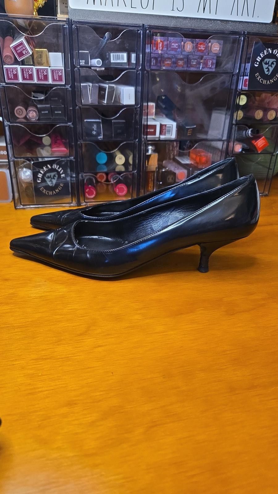 Prada Prada Kitten-heel Pointed toe Pumps Size 37 1/2 (7-7 12) Size US 7 / IT 37 - 1 Thumbnail