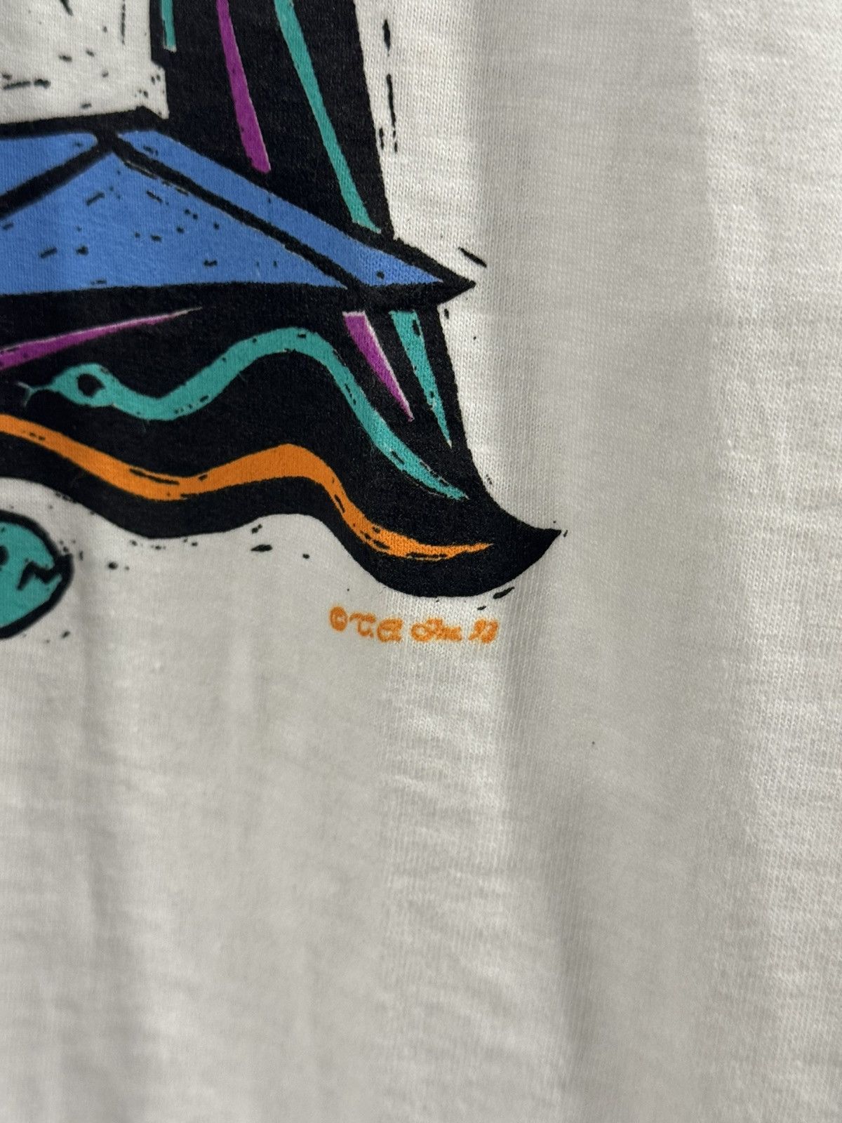 Vintage 1993 New Vintage Tribal Jungle Animal Single Stitch Tee L Size US L / EU 52-54 / 3 - 3 Thumbnail