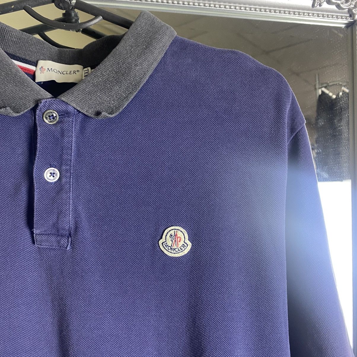Moncler Polo Moncler Shirt Blue Luxury Size US XXL / EU 58 / 5 - 3 Thumbnail