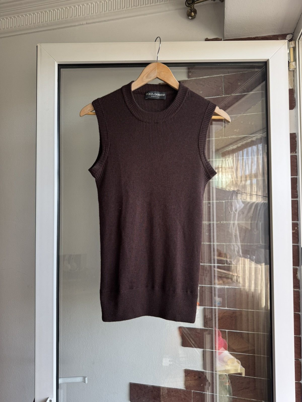 Dolce & Gabbana Dolce Gabbana knit tank top brown Size M / US 6-8 / IT 42-44 - 3 Thumbnail