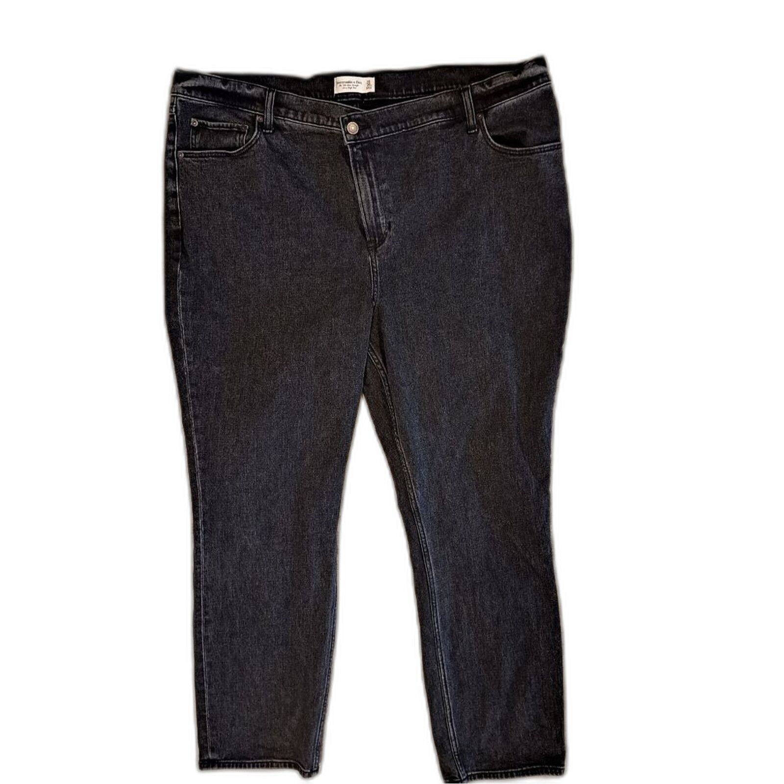 Abercrombie & Fitch Abercrombie & Fitch The 90's Slim High Rise black jeans 35 Size 35" - 1 Thumbnail