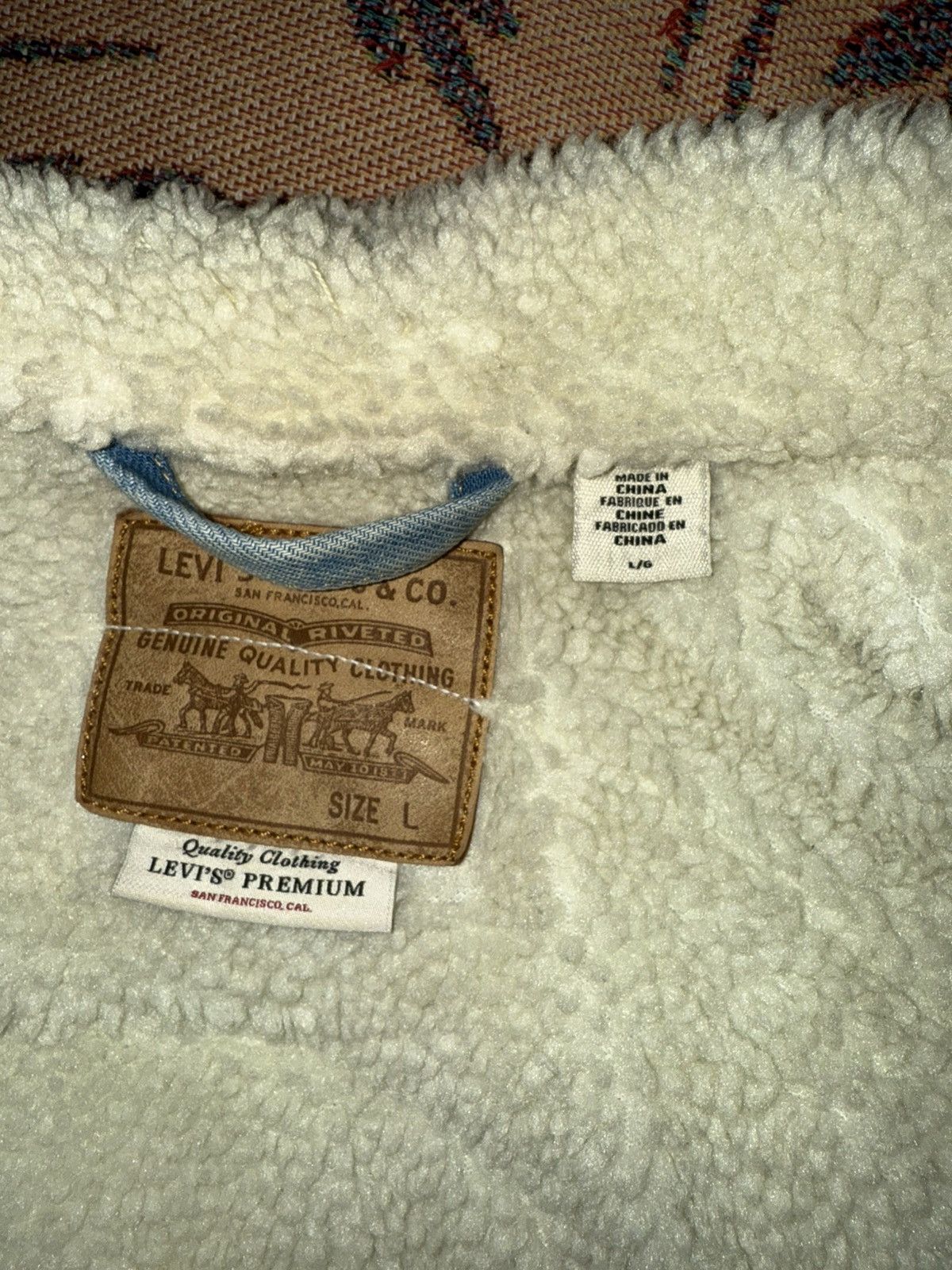 Levi's Levi’s Sherpa Jacket custom Brooklyn back patch Large Size US L / EU 52-54 / 3 - 6 Thumbnail