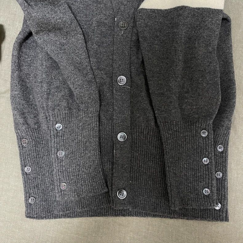 Thom Browne Thom Browne Gray cashmere knit open shirt Size US M / EU 48-50 / 2 - 6 Thumbnail