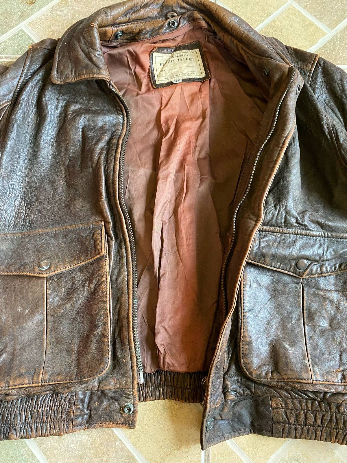 Japanese Brand × Vintage VINTAGE HOUSTON JAPAN IS 674 MS FLIGHT JACKET Size US S / EU 44-46 / 1 - 9 Thumbnail