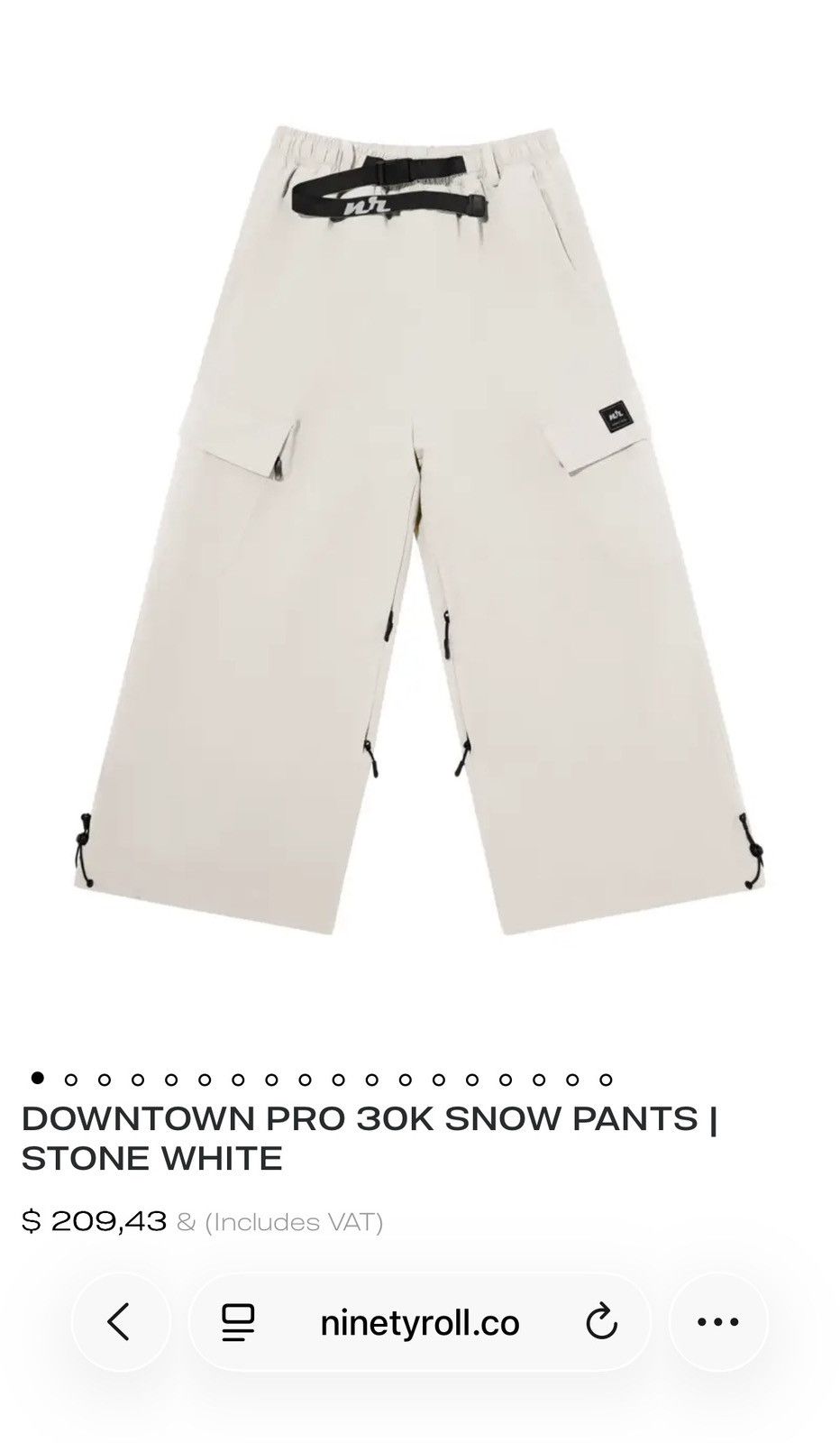 Other Ninety Roll super baggy snow pants Size US 34 / EU 50 - 2 Thumbnail