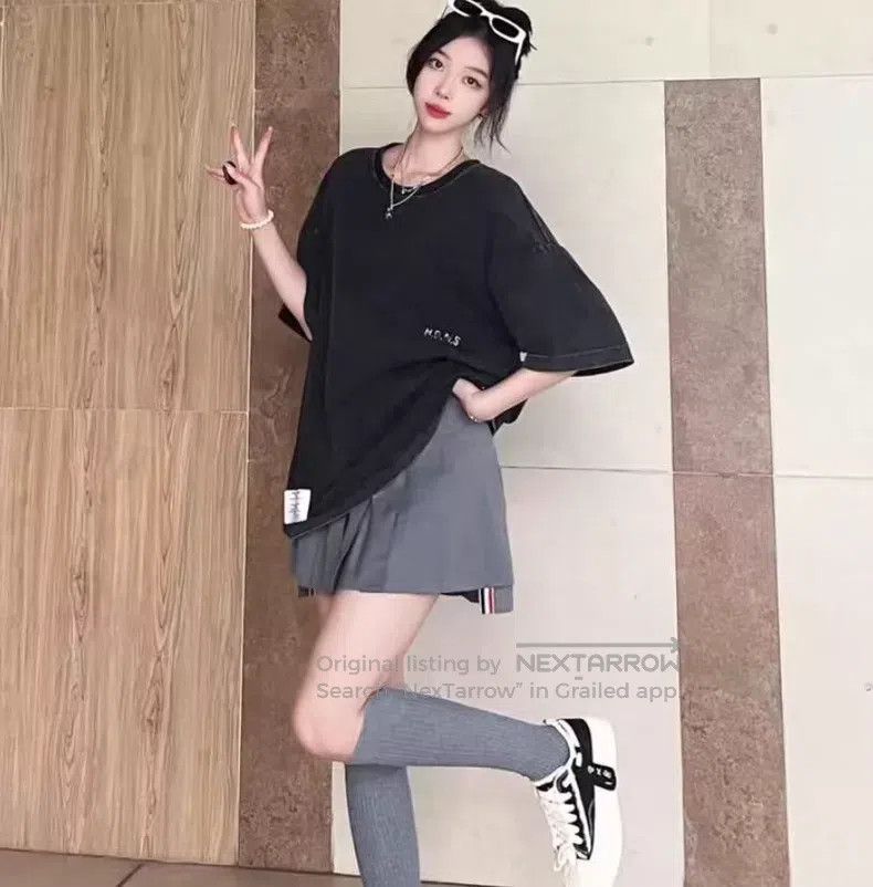 Thom Browne Thom Browne Gray woolen casual pleated skirt Size 26" / US 2 / IT 38 - 8 Thumbnail