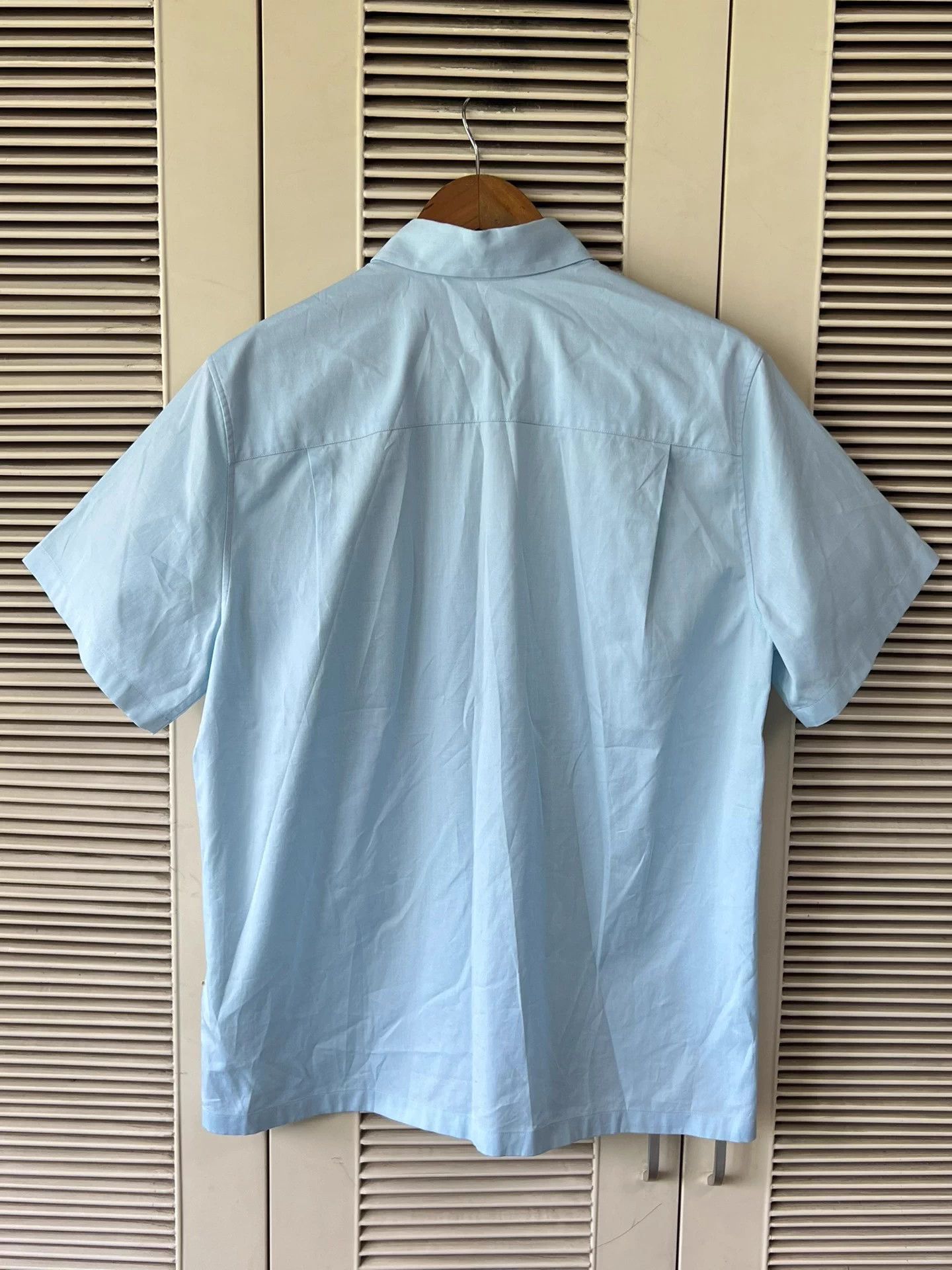 Louis Vuitton LV 24ss Short Sleeve Shirt L.Blue XS Beaded LV Logo Size US XS / EU 42 / 0 - 2 Thumbnail