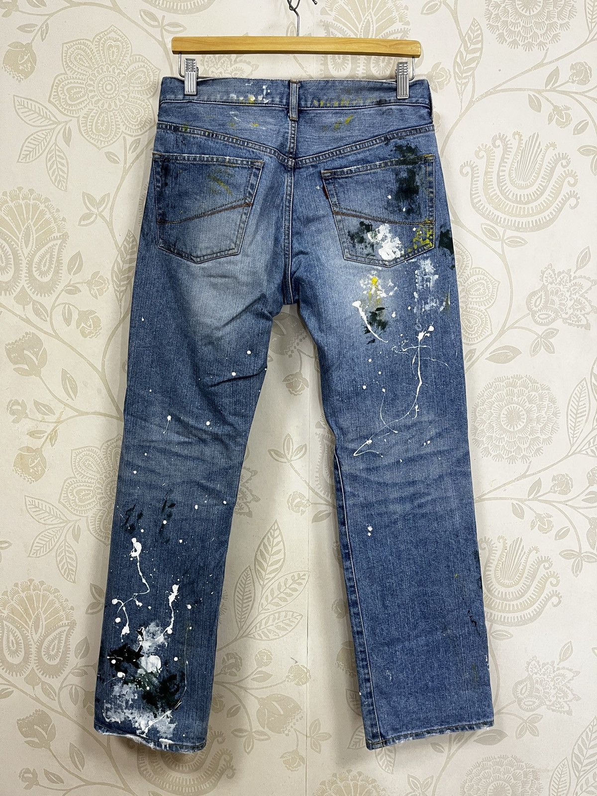If Six Was Nine Painters Arts Soul Of Freedom Denim Japan Jeans Size US 30 / EU 46 - 5 Thumbnail