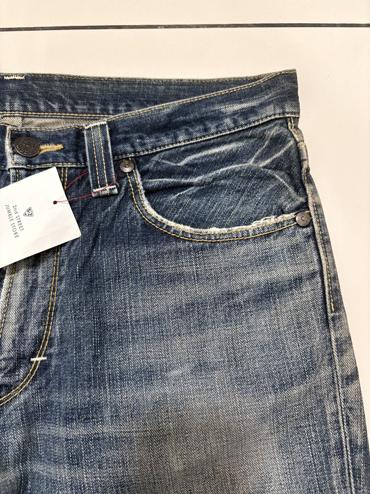 Vintage Vtg Lee Riders Flare Bootcut Distressed Jeans Size US 30 / EU 46 - 9 Thumbnail