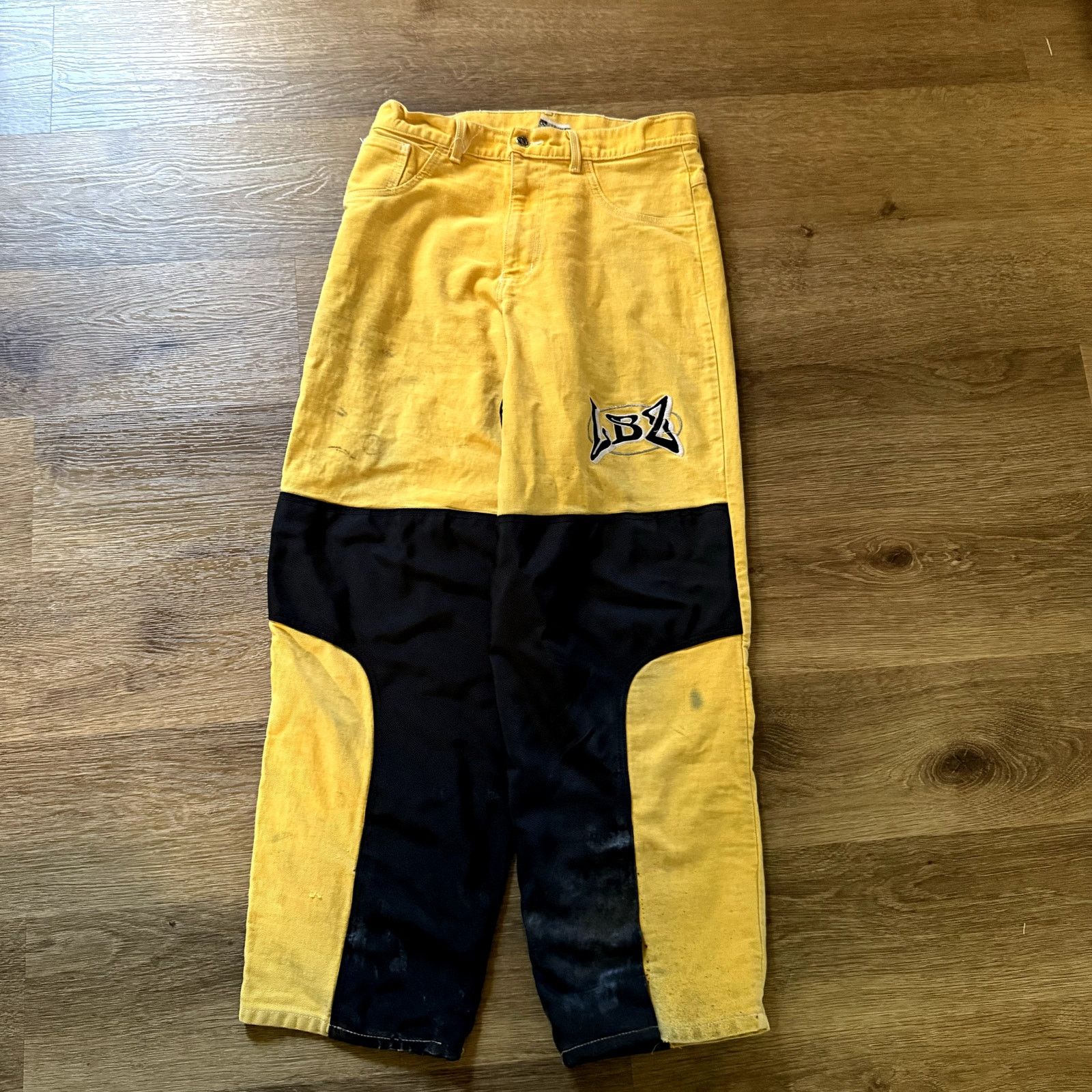 Other Vintage Yellow and Black LBZ Motorcross Wide Leg Pants Size US 32 / EU 48 - 1 Thumbnail
