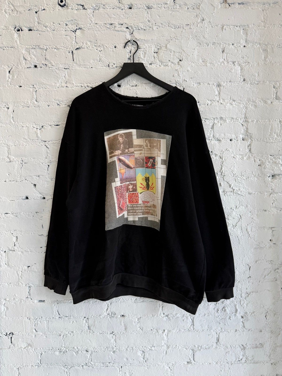 A/W 03-04 RAF SIMONS ‘CLOSER’ COLLAGE CREWNECK