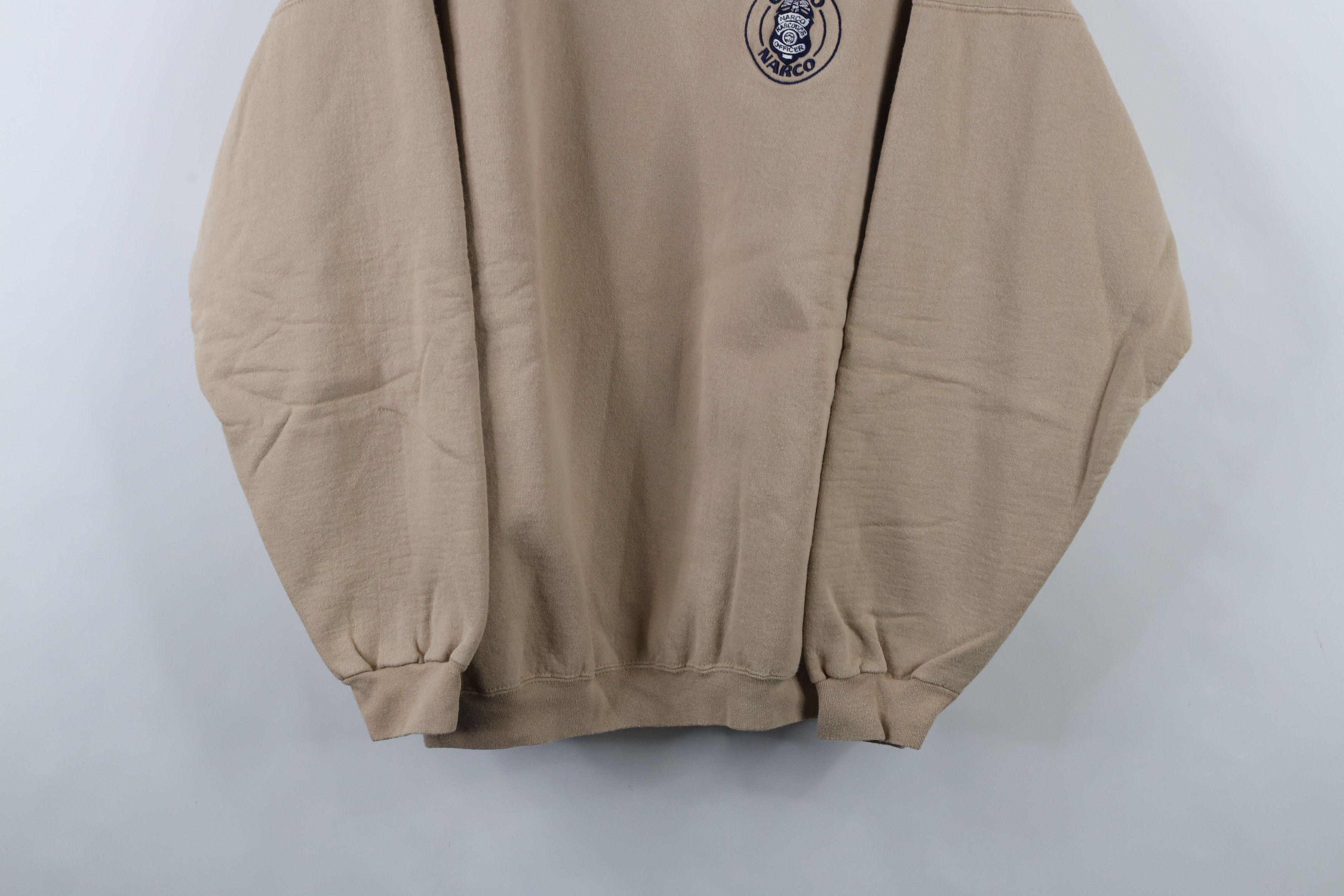 Vintage Vintage 90s Ohio Narco Officer Crewneck Sweatshirt Beige Size US XL / EU 56 / 4 - 3 Thumbnail
