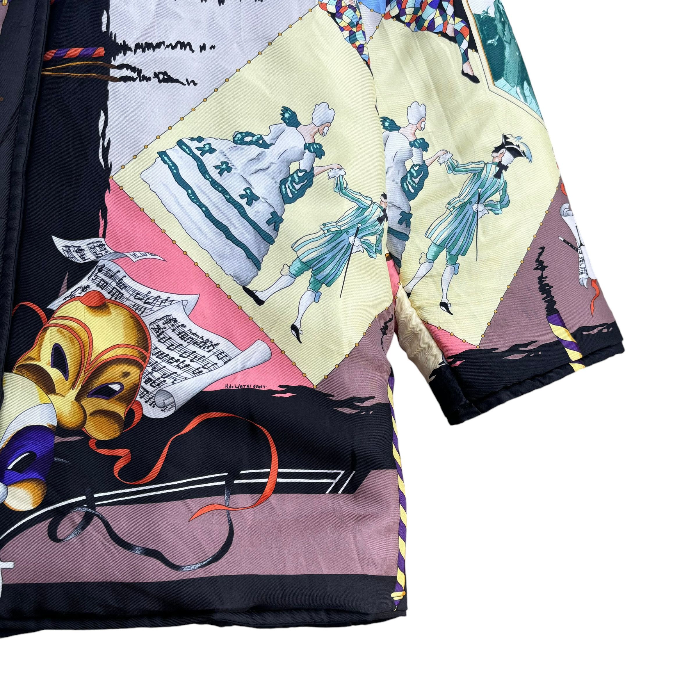 Hermes Vintage Hermes Le Carnavale de Venise Reversible Silk Jacket Size US M / EU 48-50 / 2 - 13 Thumbnail