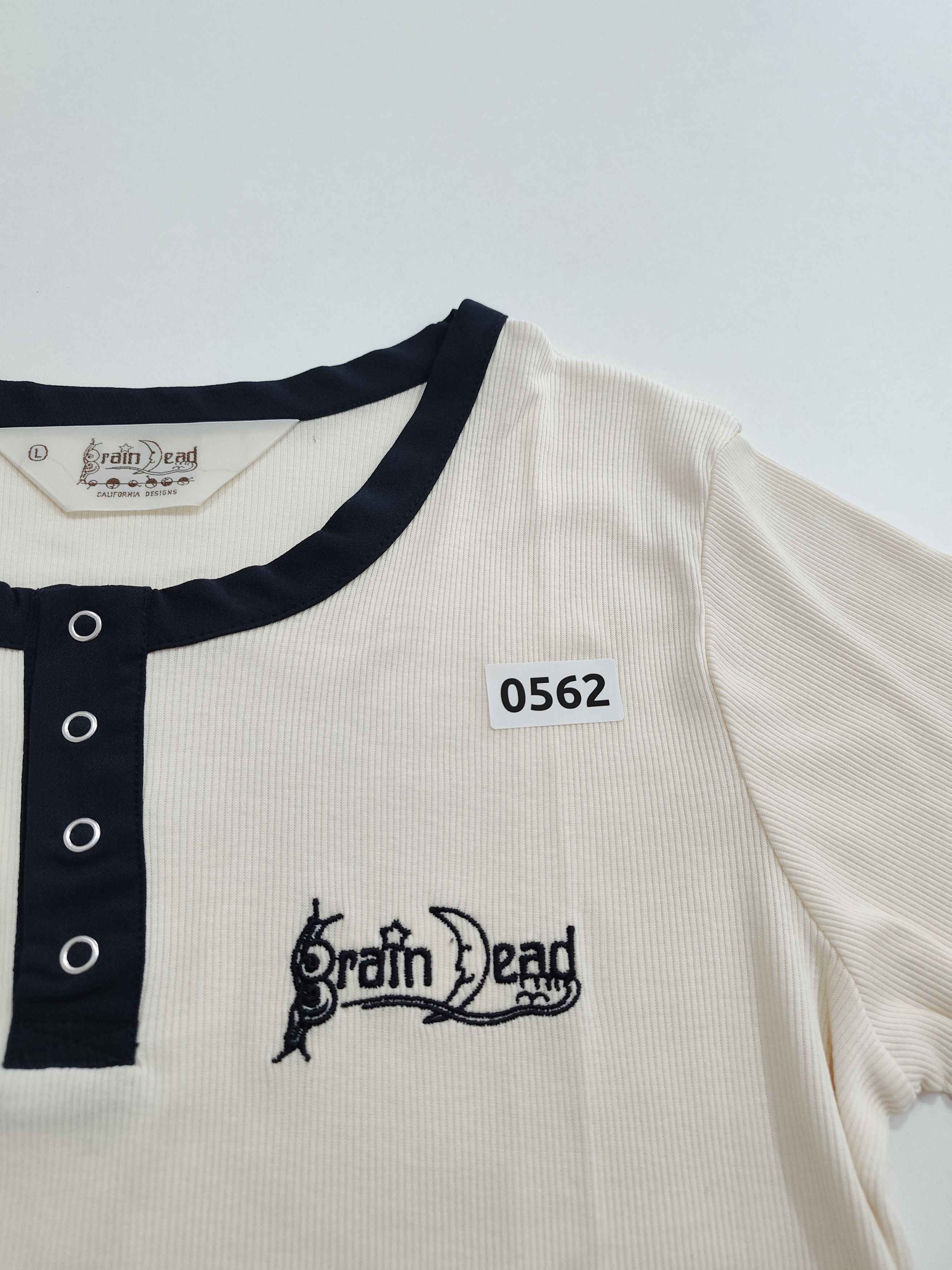 Brain Dead Brain dead "Ribbed Henley" Size L / US 10 / IT 46 - 7 Thumbnail