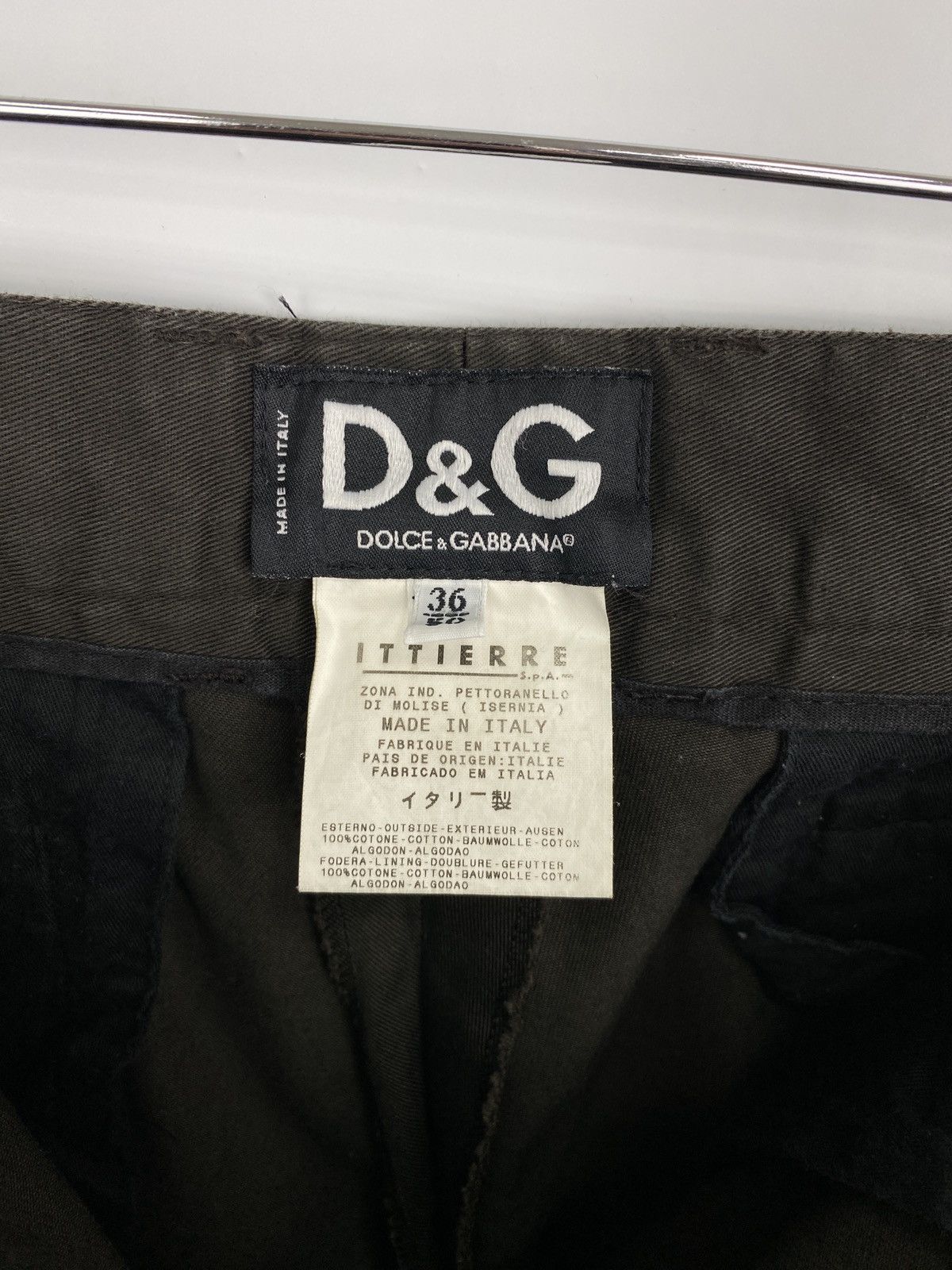 Dolce & Gabbana 🇺🇸 Vintage 90s Dolce Gabbana Classic Brown Pants Rare Retro Size US 36 / EU 52 - 8 Thumbnail
