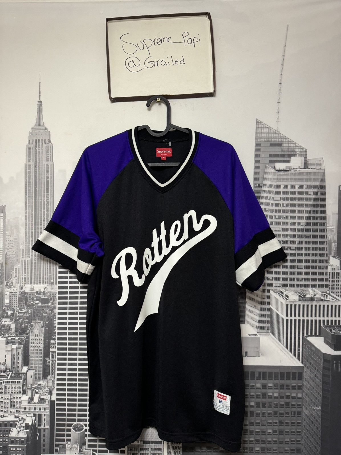 Supreme 💥 Supreme Rotten Baseball Top Black FW19 SZ Medium Size US M / EU 48-50 / 2 - 1 Thumbnail